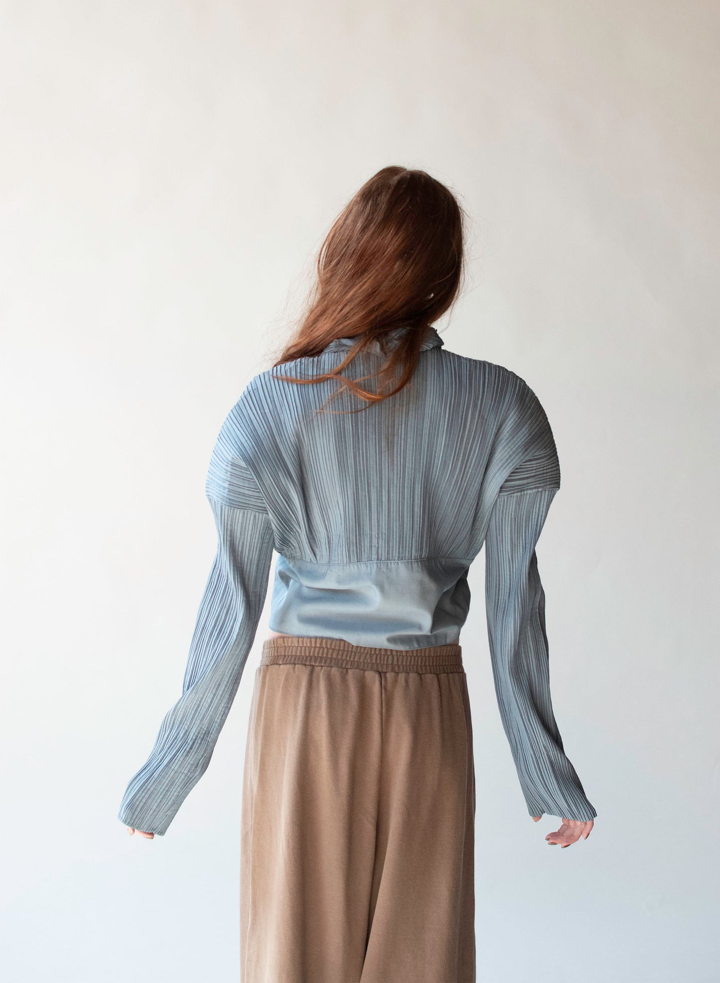 Blue Plisse Shirt | Romeo Gigli for Callaghan
