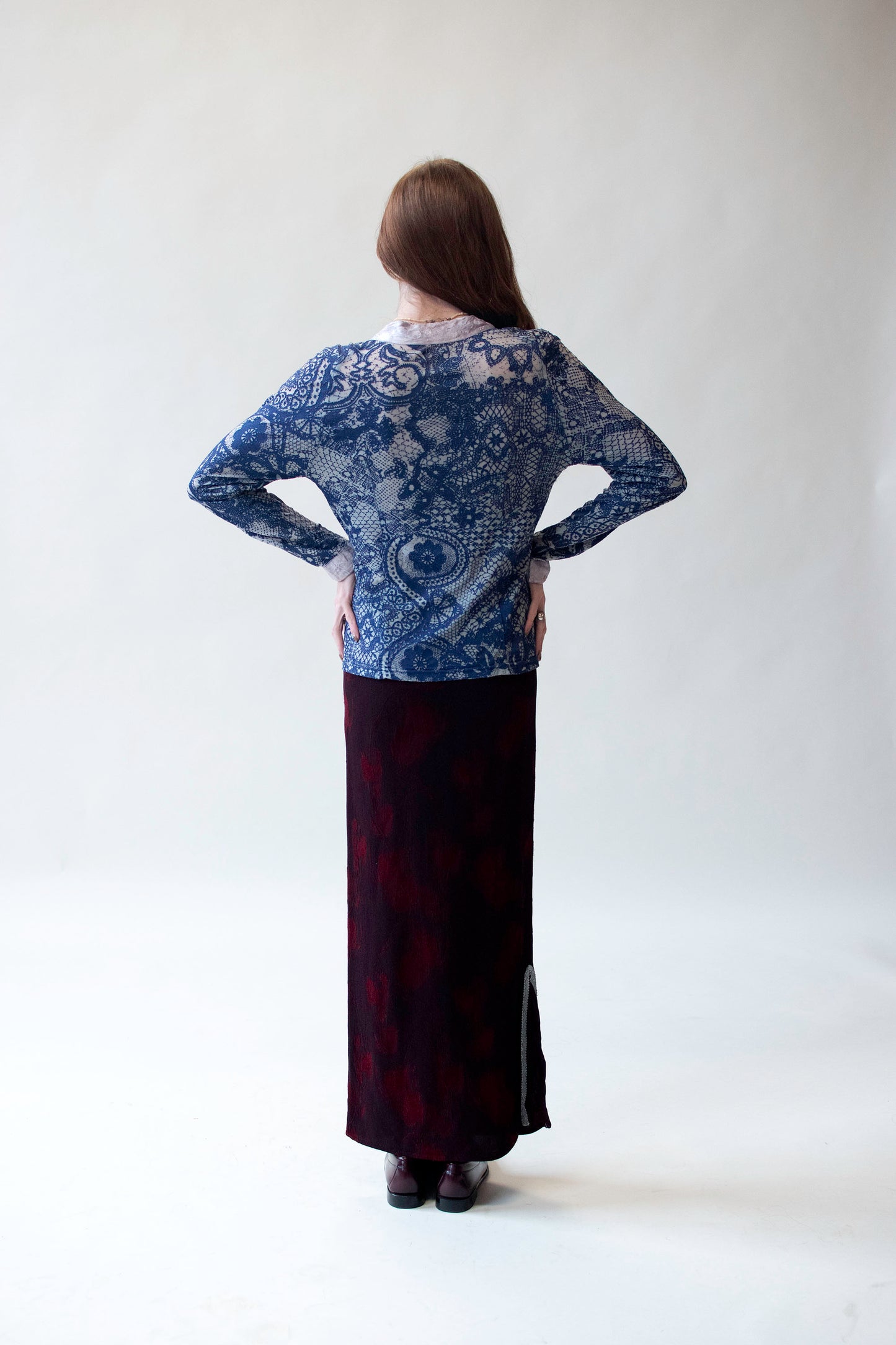 Blue "Lace" Cardigan | Voyage Invest in the Original