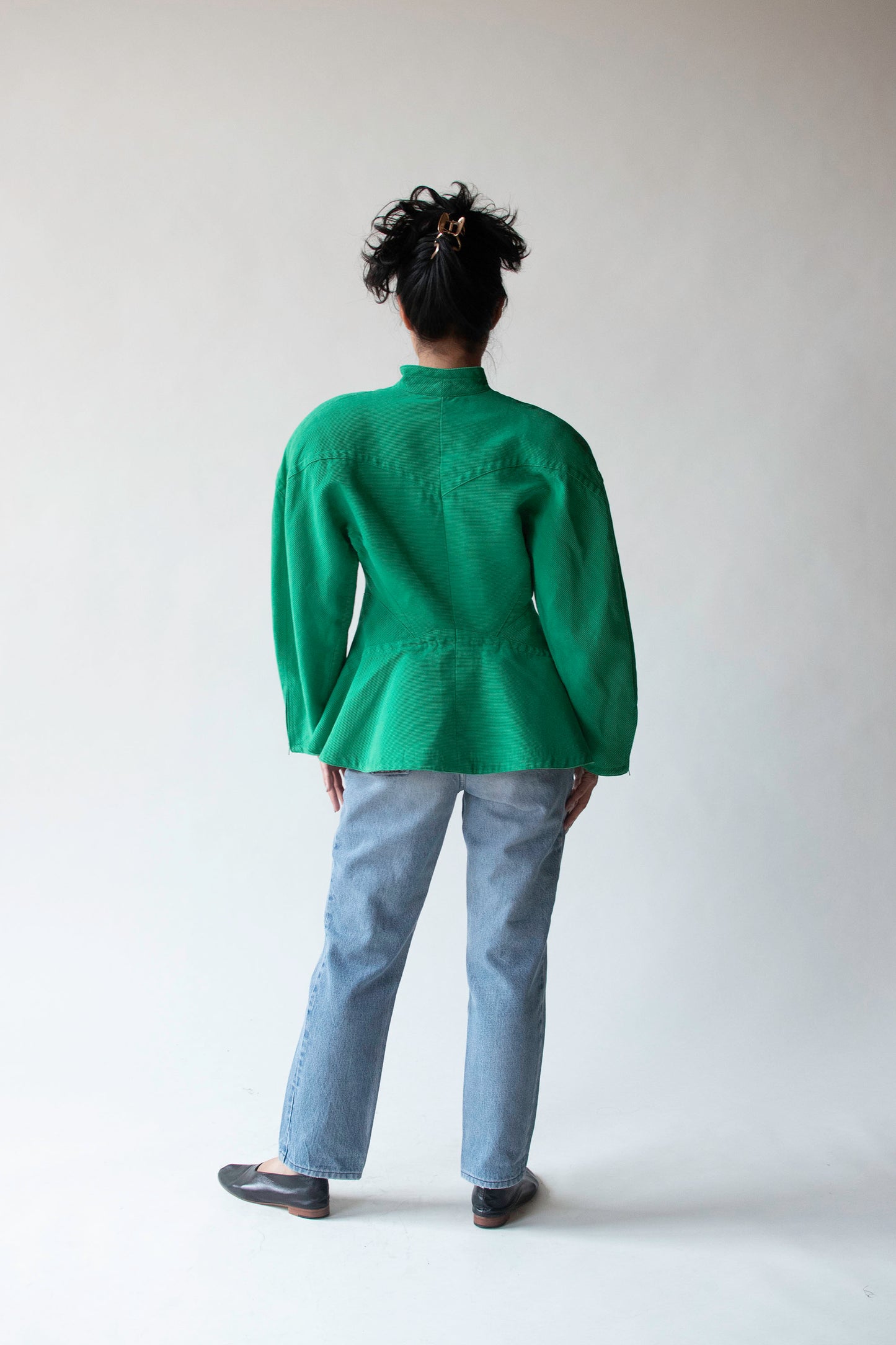 1980s Green Faille Jacket | Jacques Molko