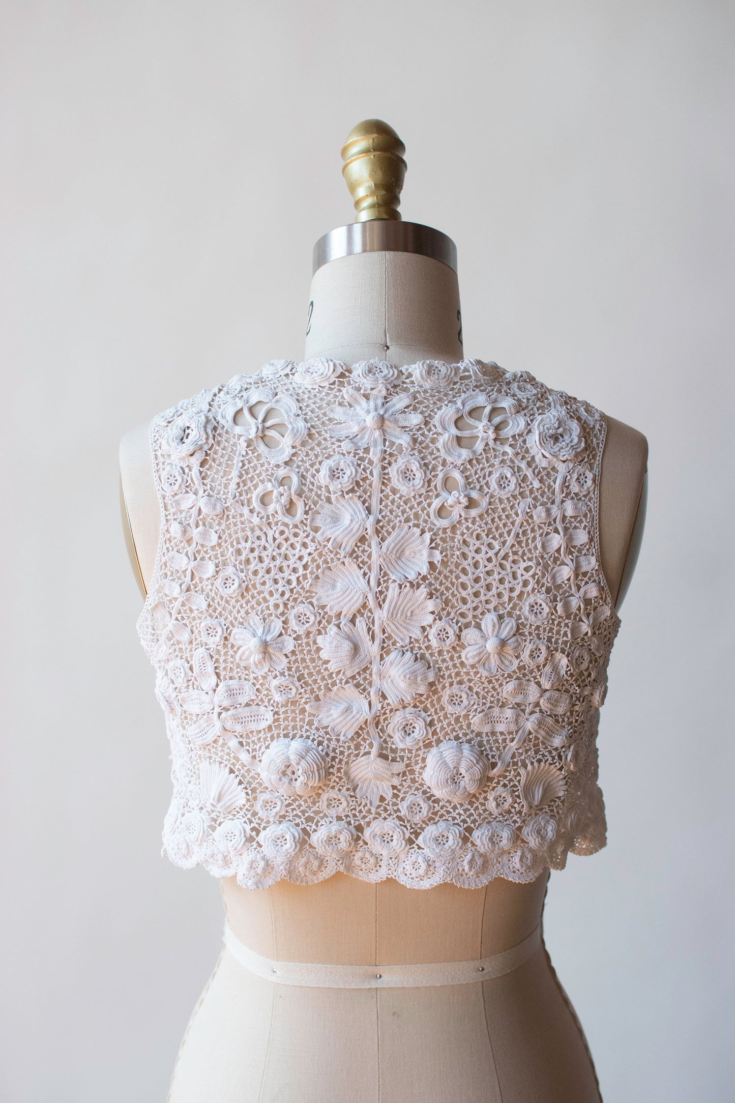 Antique Irish Crochet Vest