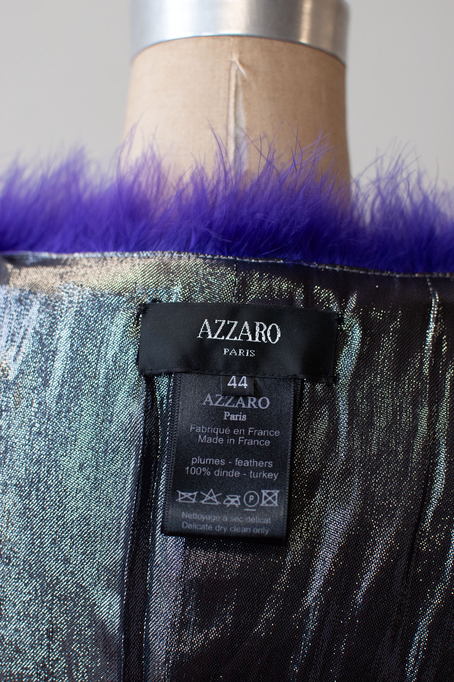 Purple Feather Jacket | Azzaro