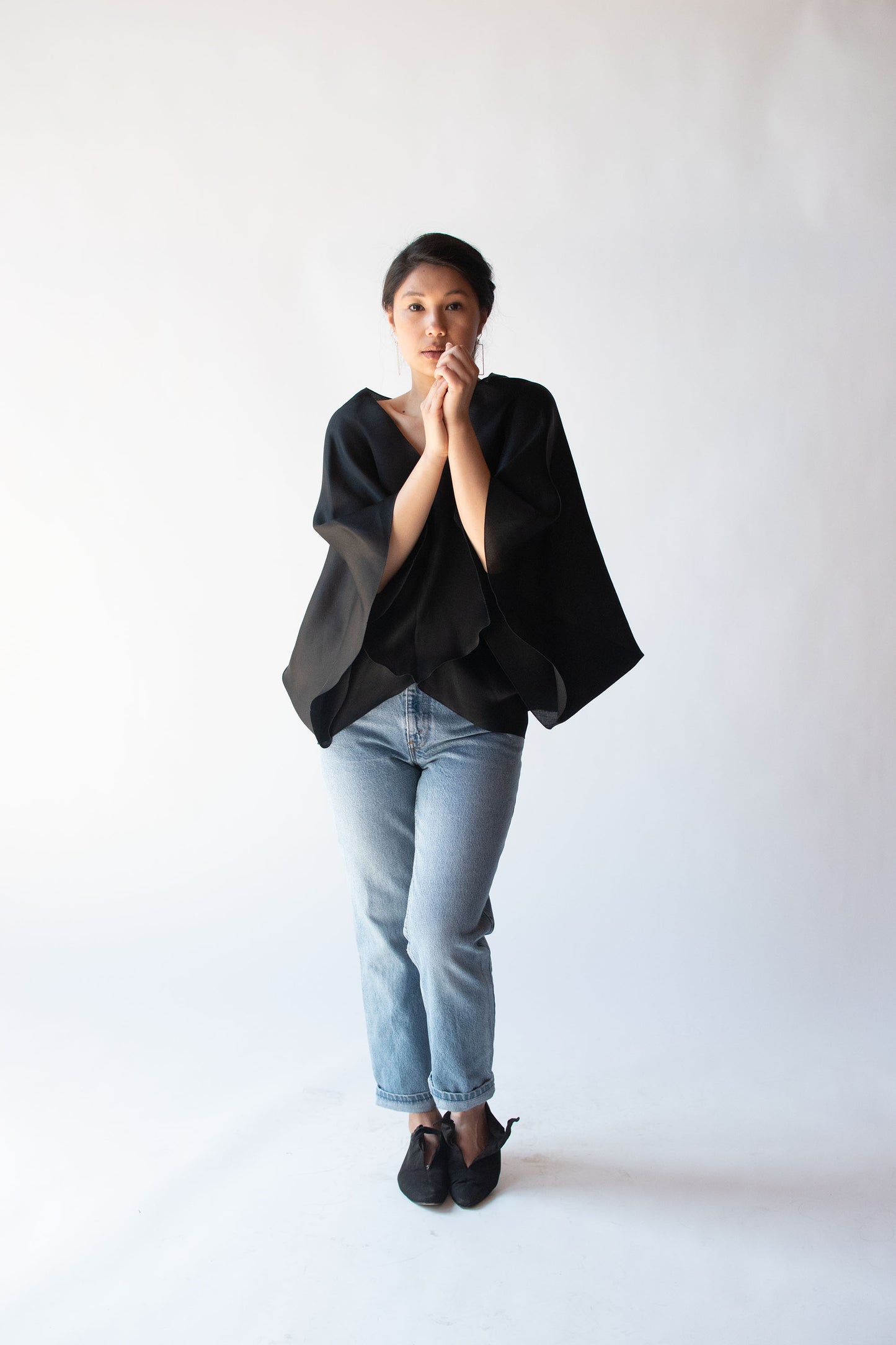 1990s Sculptural Organza Blouse
