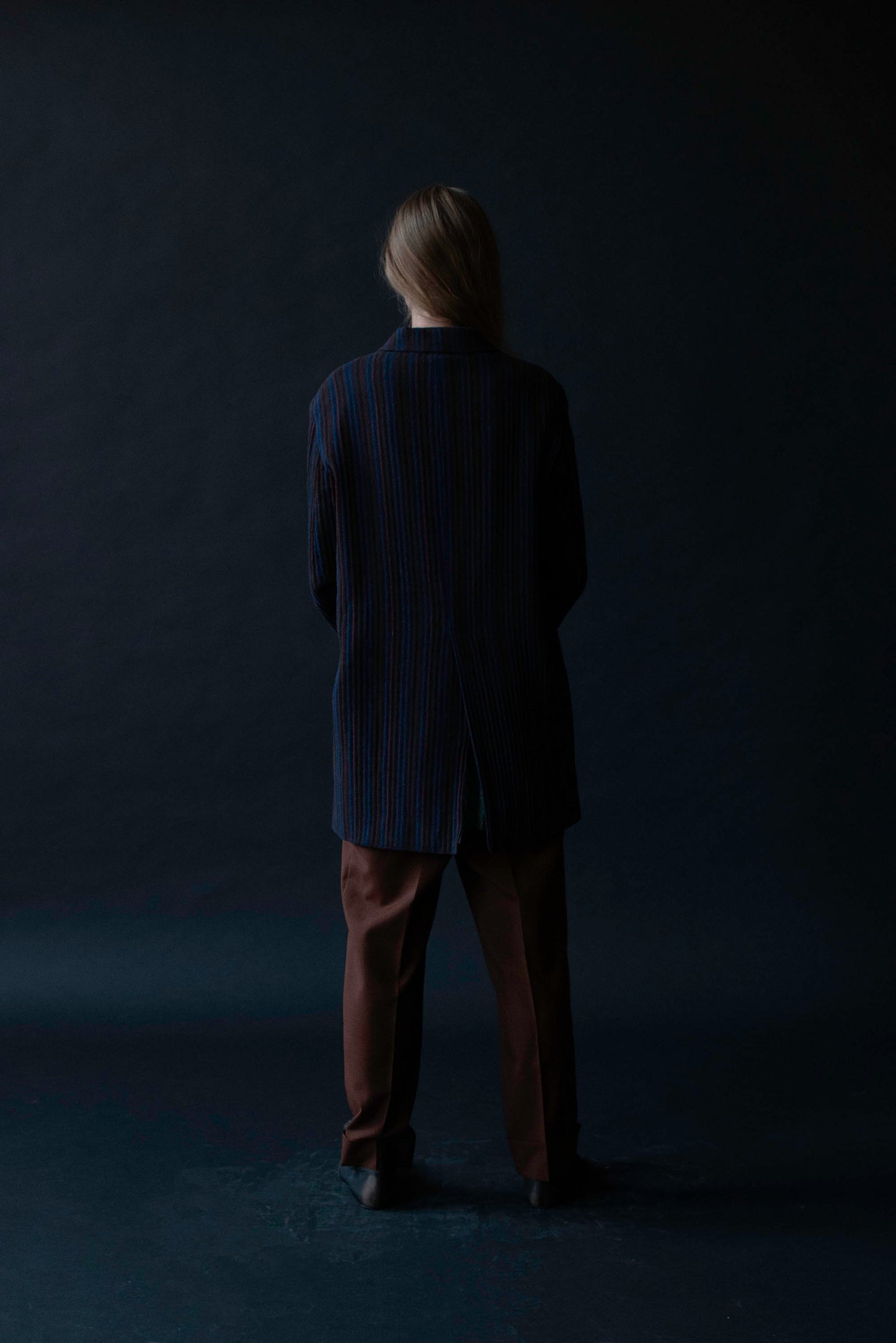 Blue Pinstripe Blazer | G Gigli