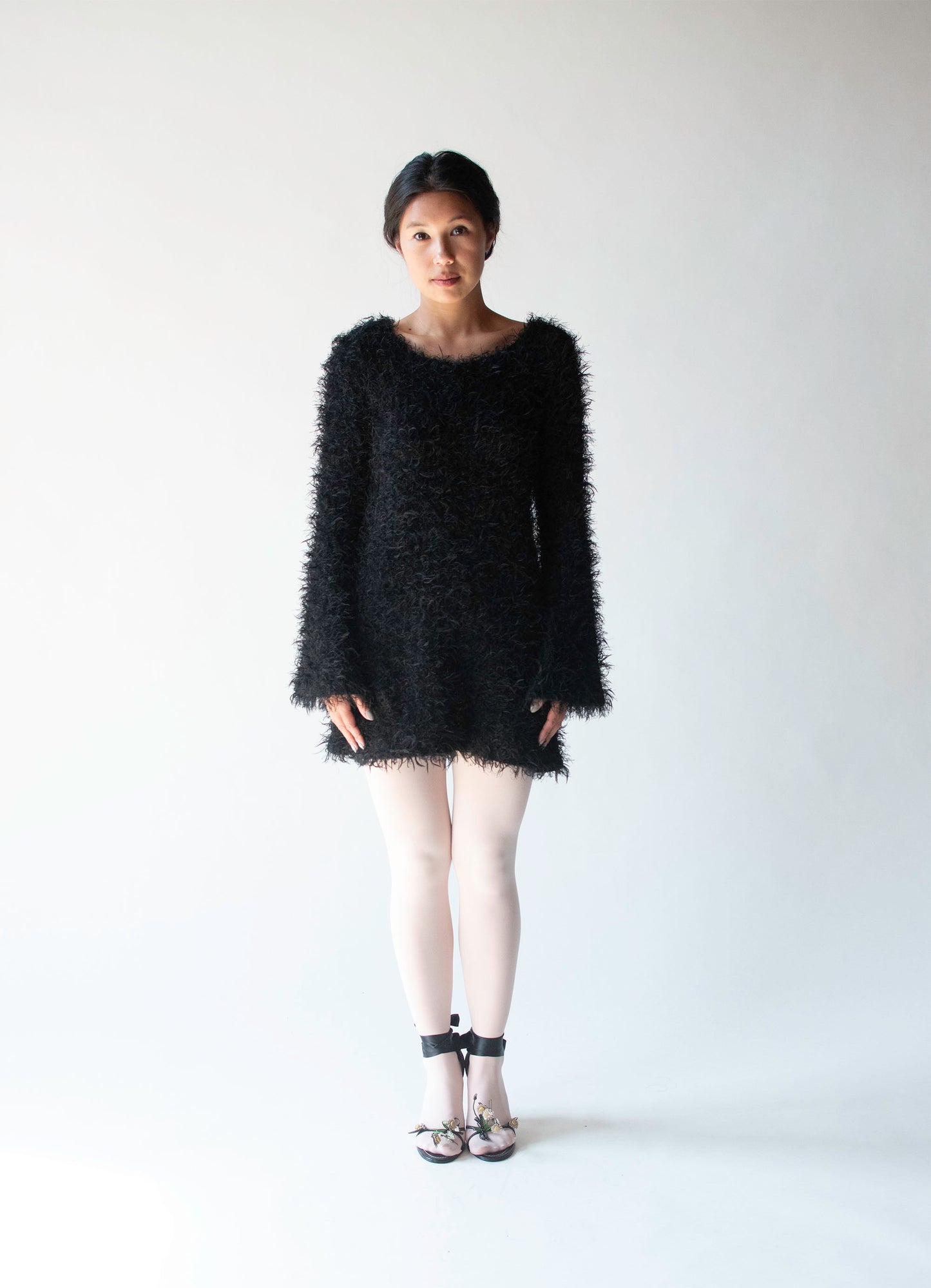 1990s Fuzzy Mini Dress | Betsey Johnson