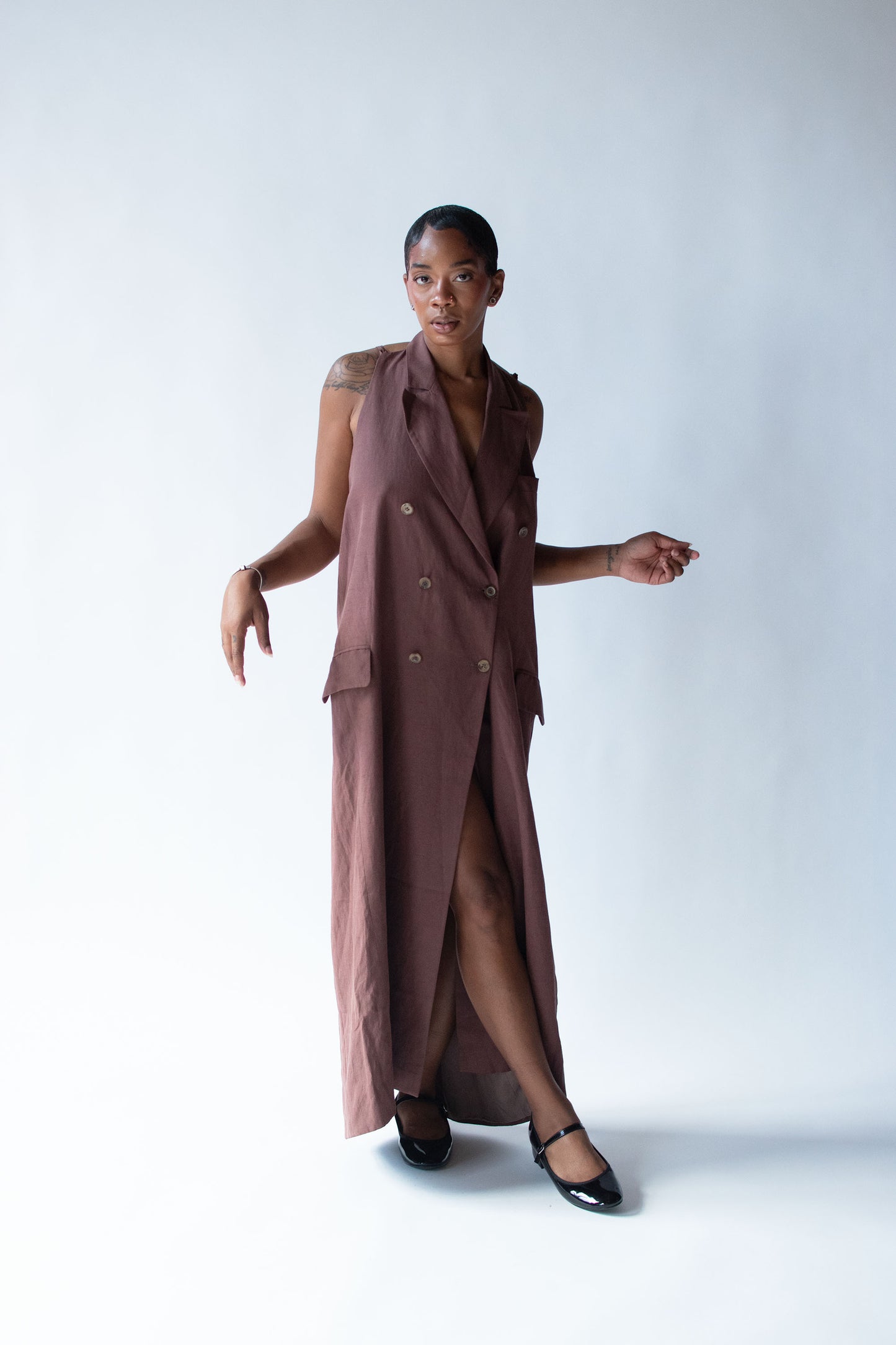 1990s Linen Dress | Morgane Le Fay