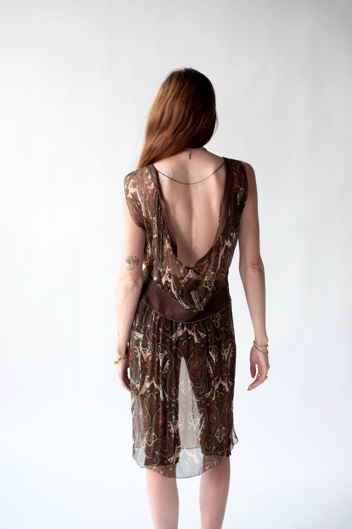 Paisley Chiffon Dress | Rozae Nichols