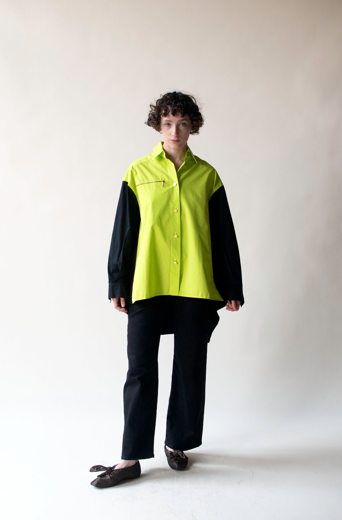 Color Block Shirt | Claude Montana