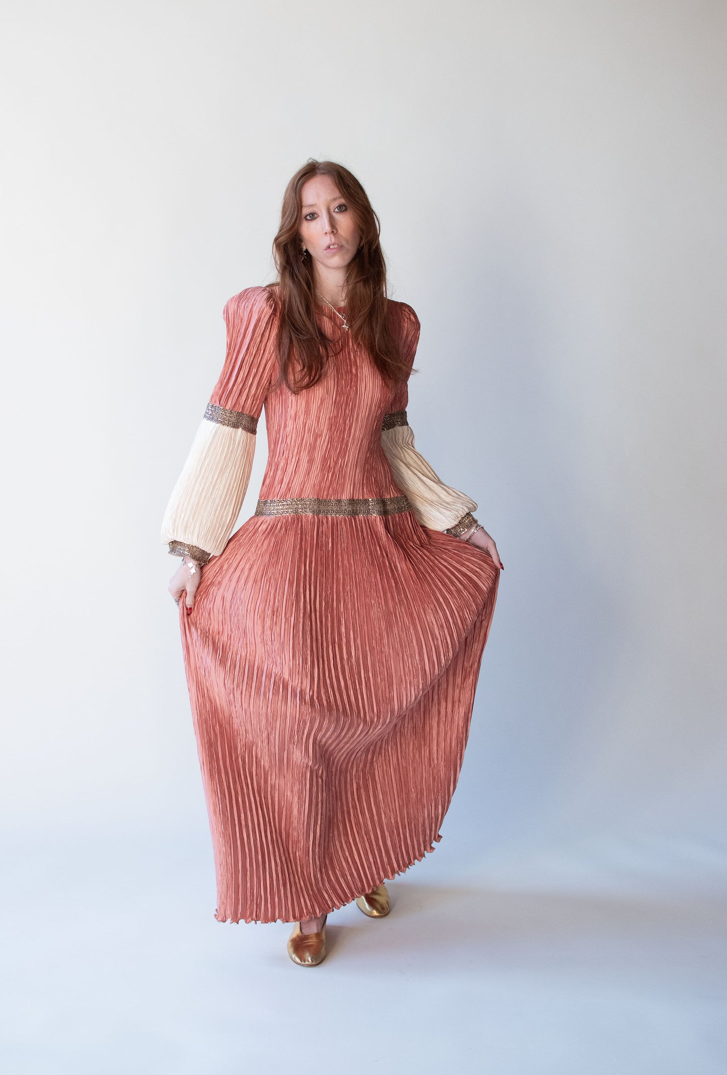 1980s Plisse Dress | Mary McFadden