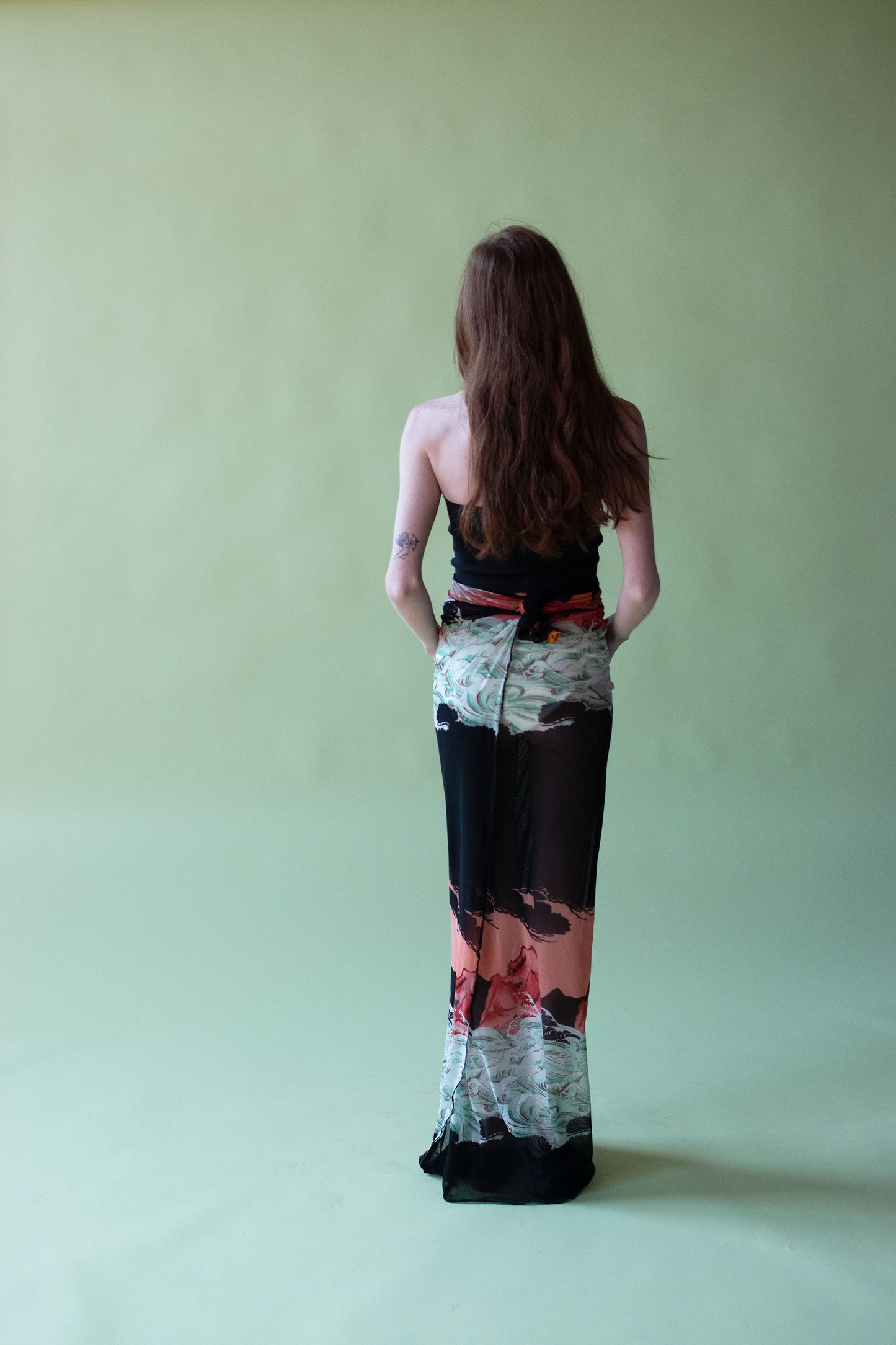 Eagle Print Pareo Scarf | Jean Paul Gaultier
