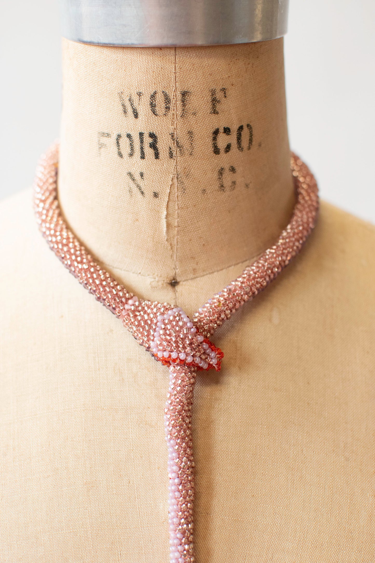 Bead Crochet Snake | Lavender Flower