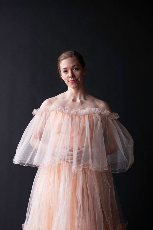 Peach Tulle Dress | Murray Arbeid