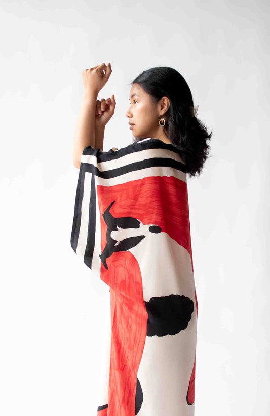 1980s Silk Caftan | Michael Vollbracht