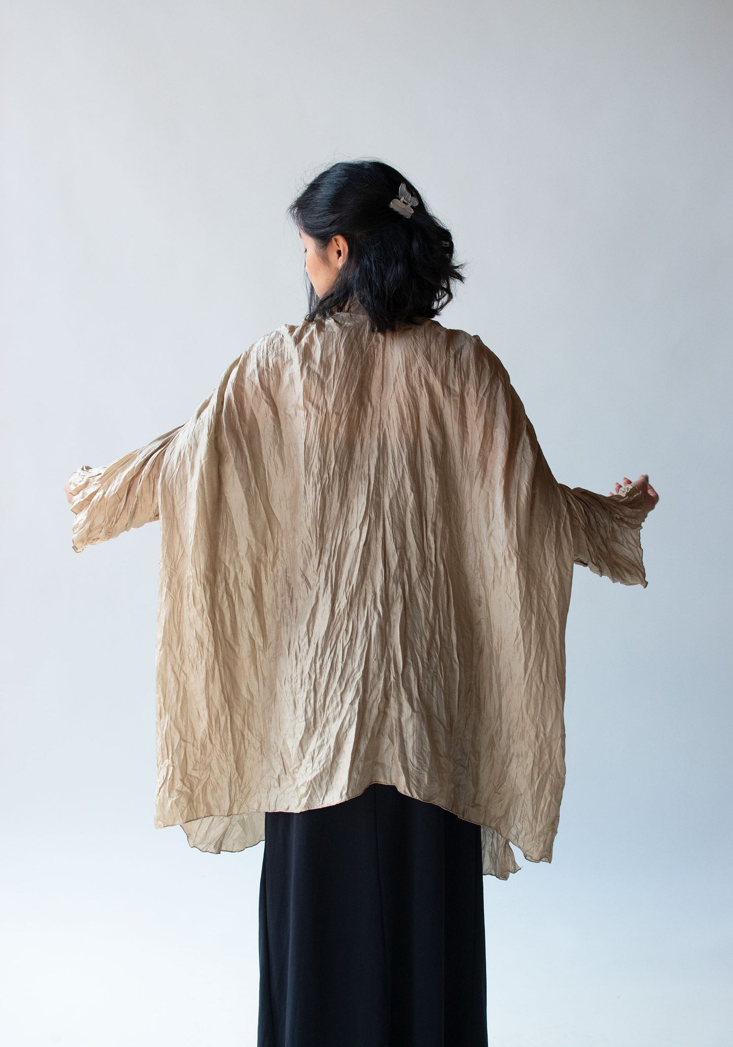 1990s Crinkle Silk Jacket | Holly Lueders