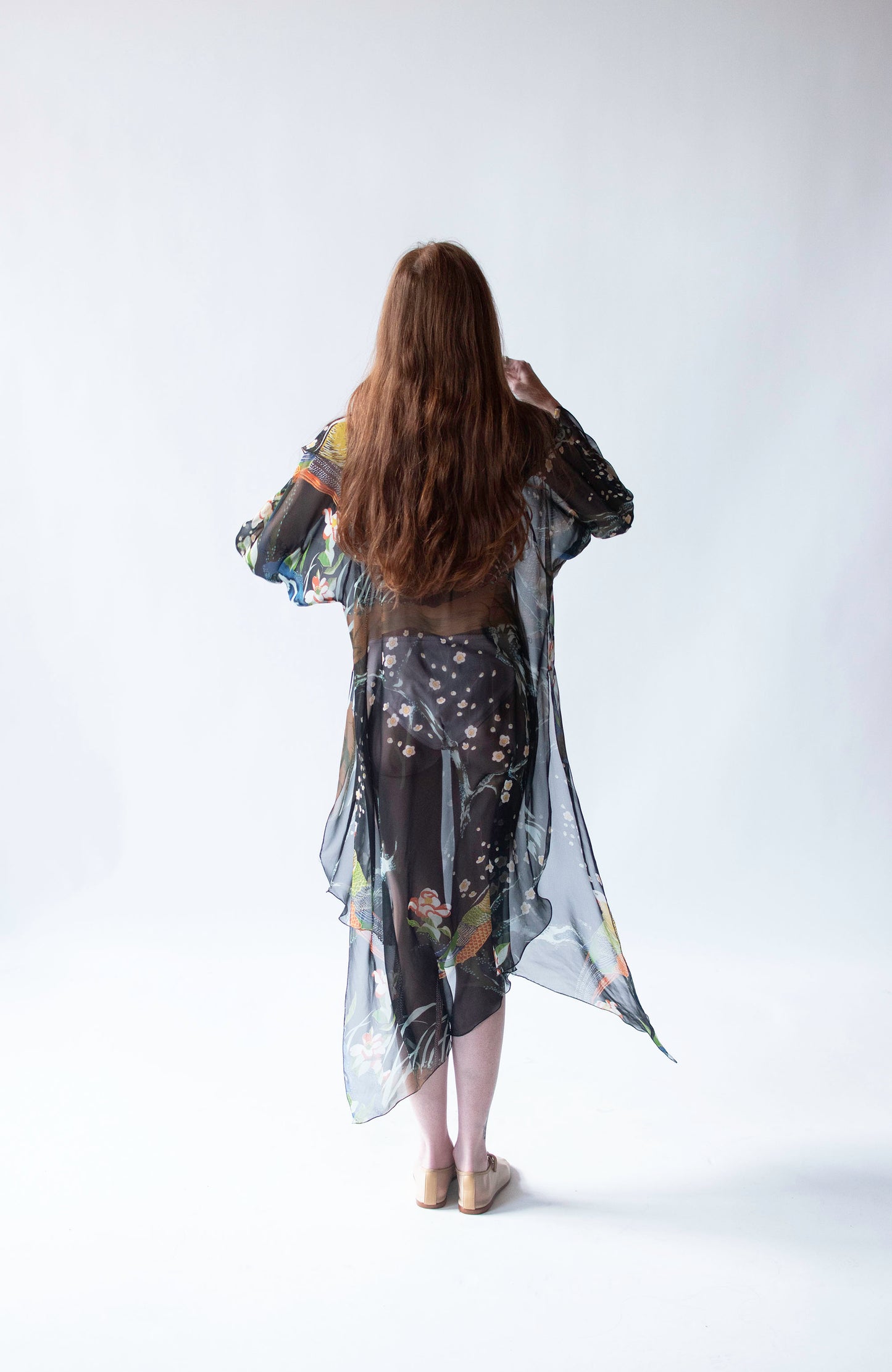 1990s Printed Chiffon Dress | Stephen Burrows