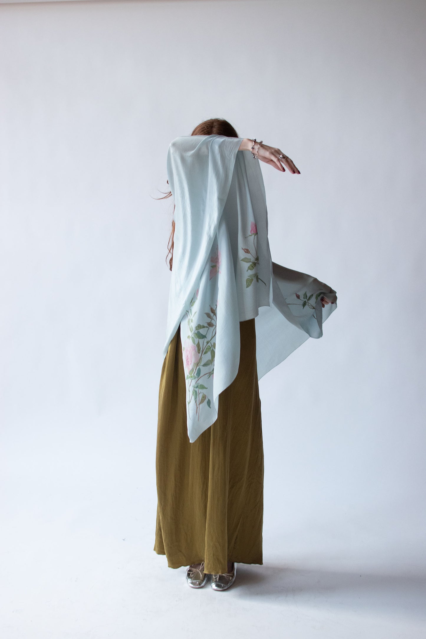 Painted Silk Shawl