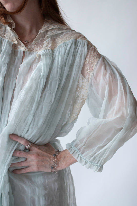 1950s Plisse Peignoir