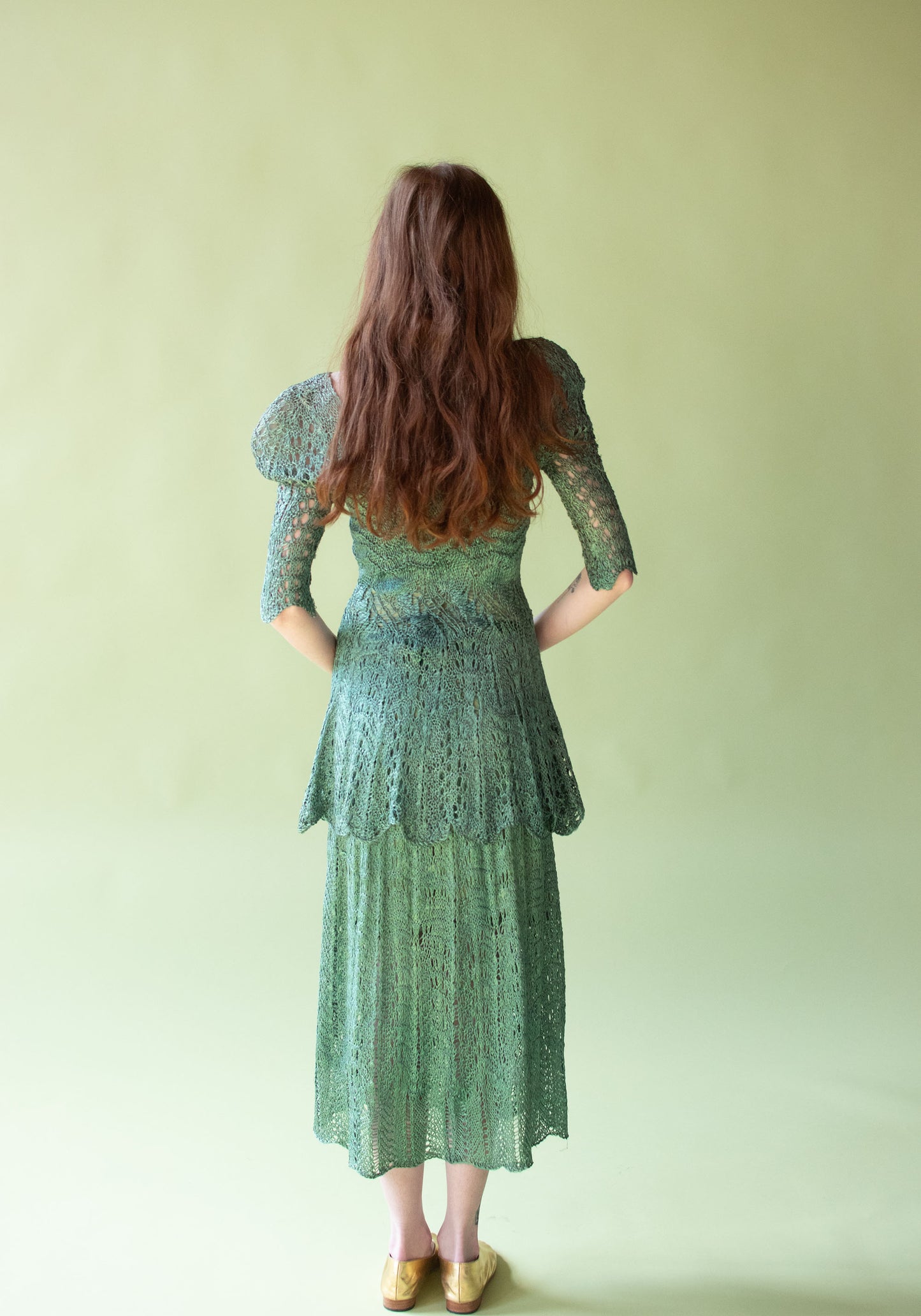 1980s Silk Knit Dress Set | Lotte Gabole