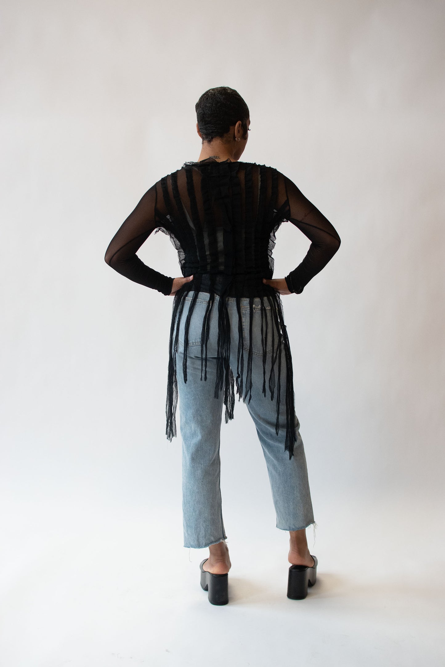 Black Mesh Shirt | Jean Paul Gaultier