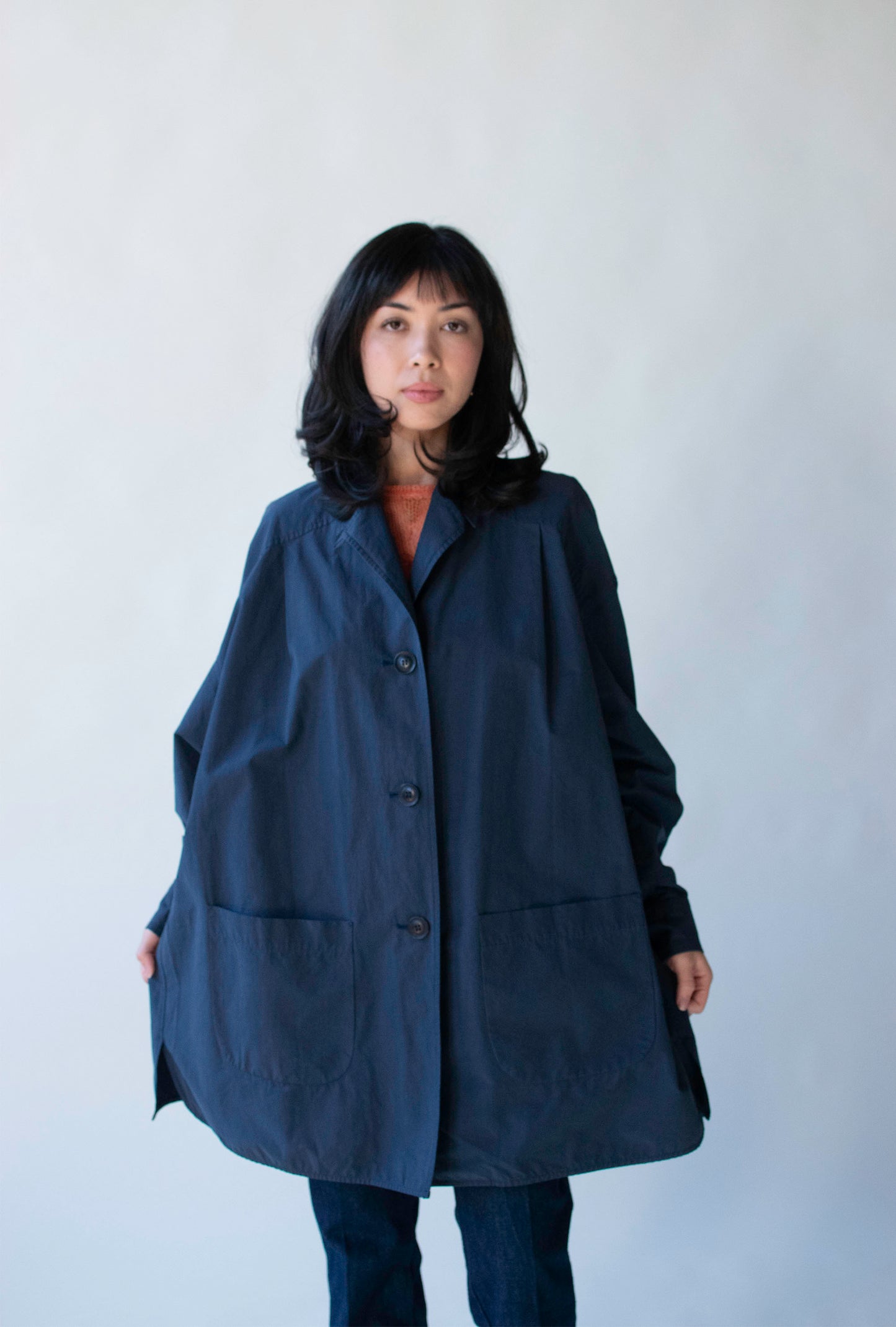 Navy Wind Coat | Fendi
