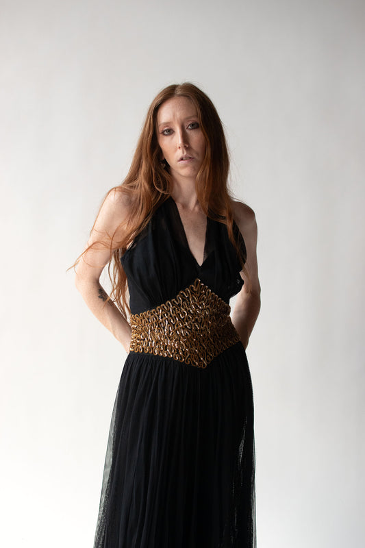 1940s Mesh Dress