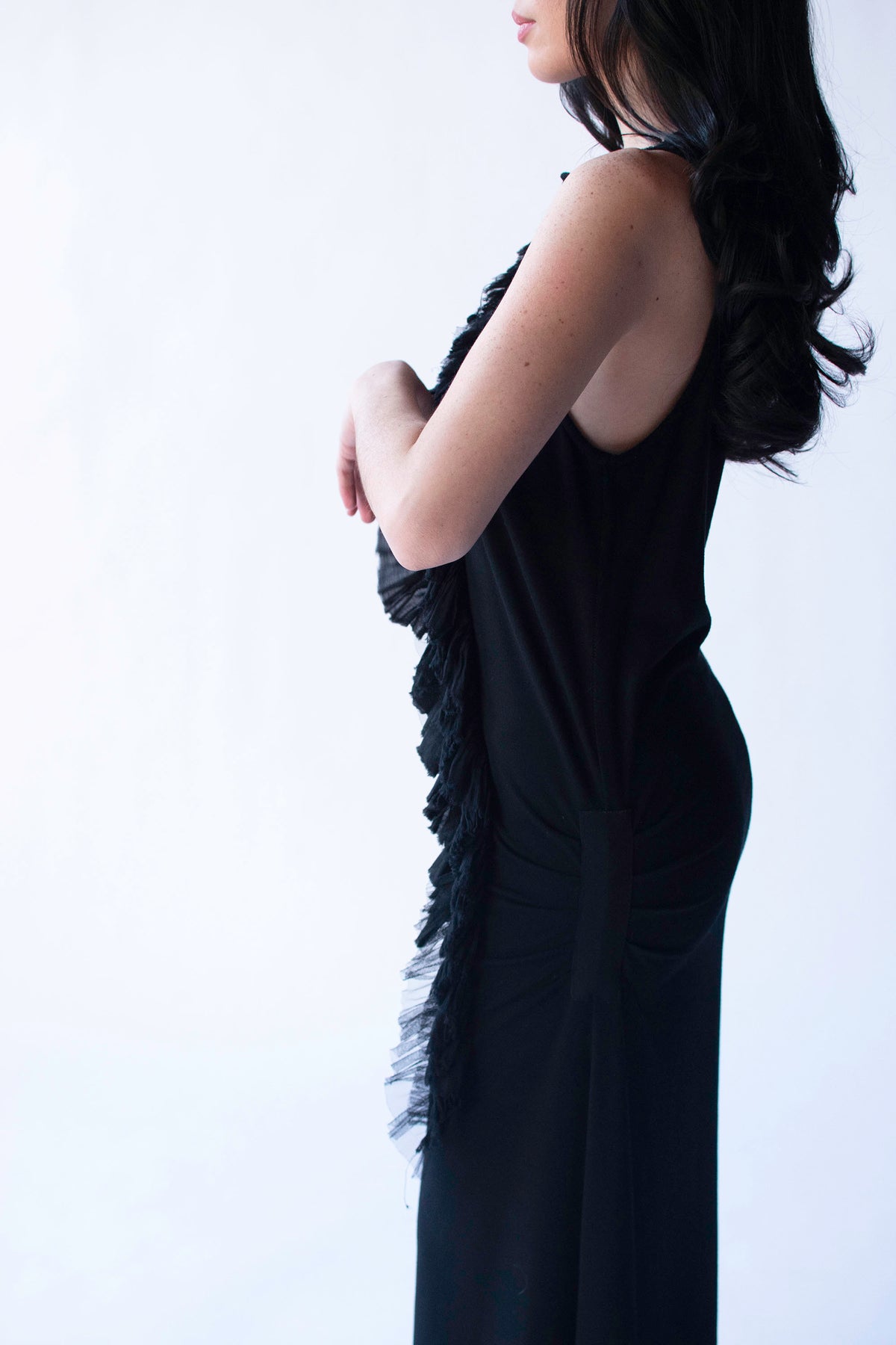 Ruffled Trim Dress | Rozae Nichols