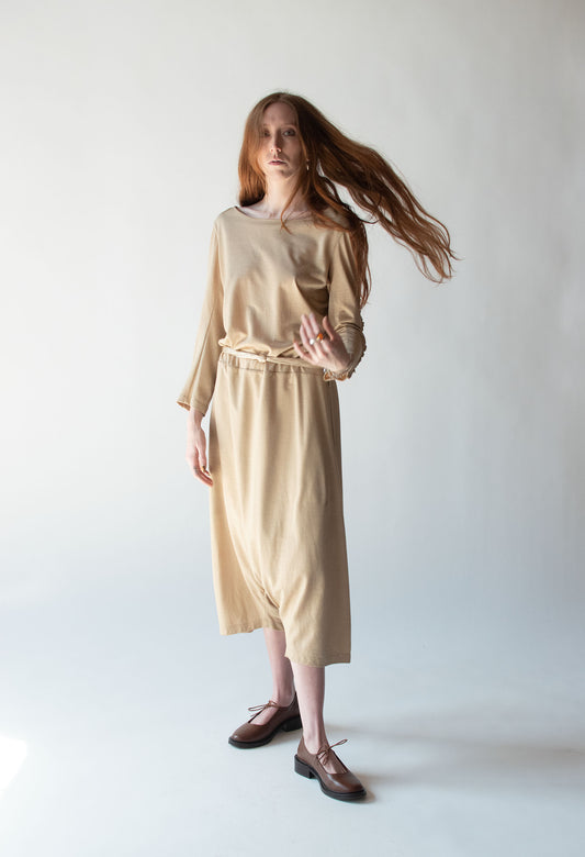 Beige Jumpsuit | Yves Satin Laurent Rive Gauche 2009