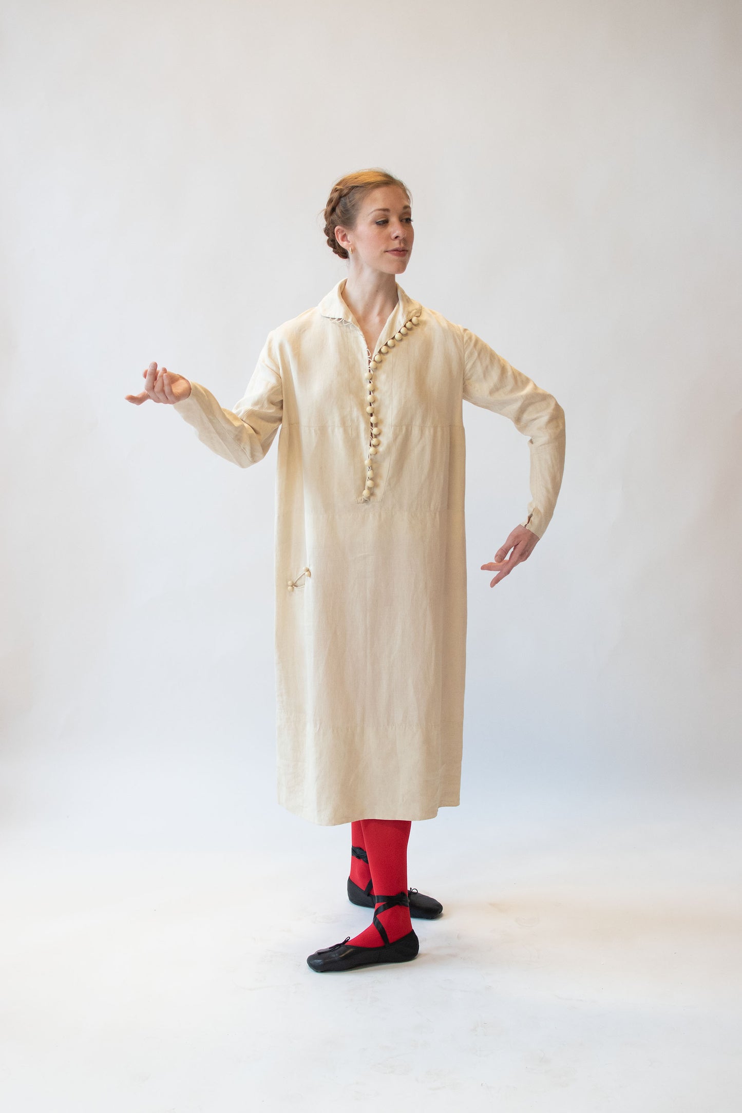 1920s Linen Dress