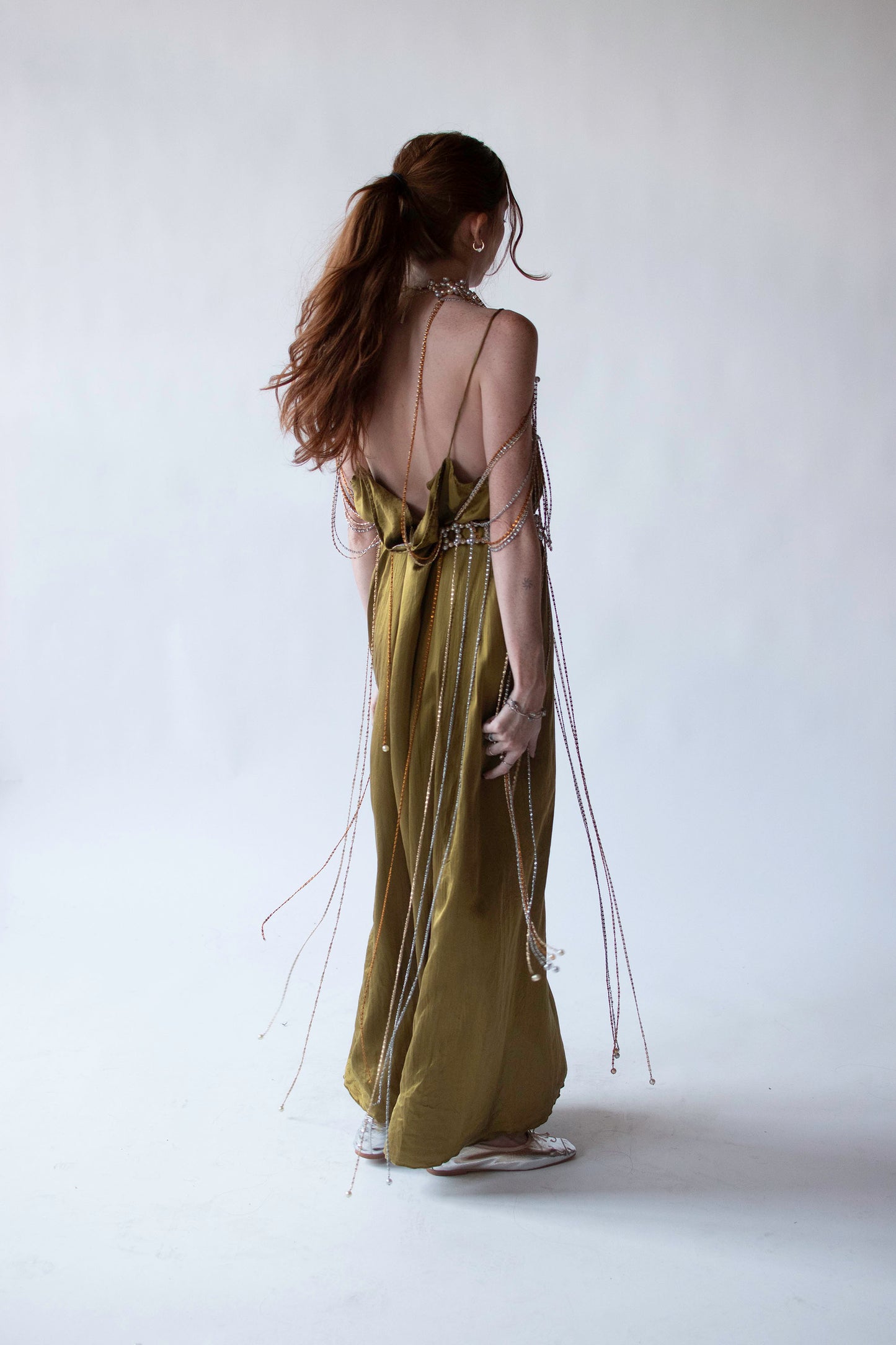 1970s Pearl & Chain Top | Loris Azzaro