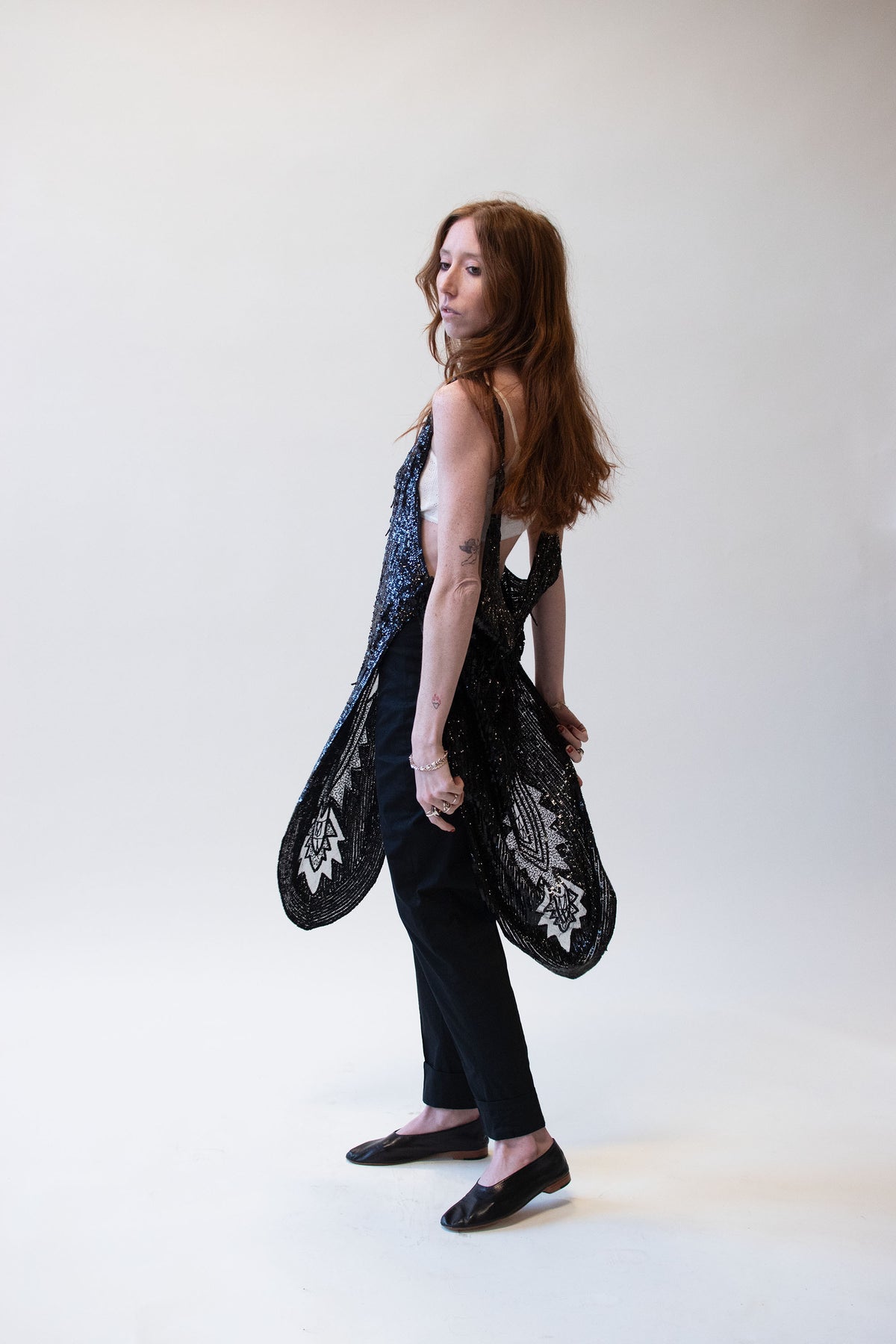 Sequin Tabard | Norma Kamali