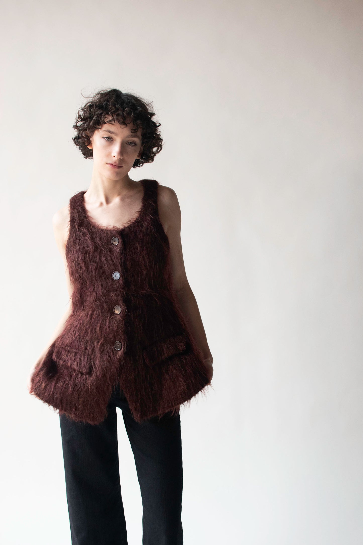 Mohair Vest | Romeo Gigli for Callaghan 1994