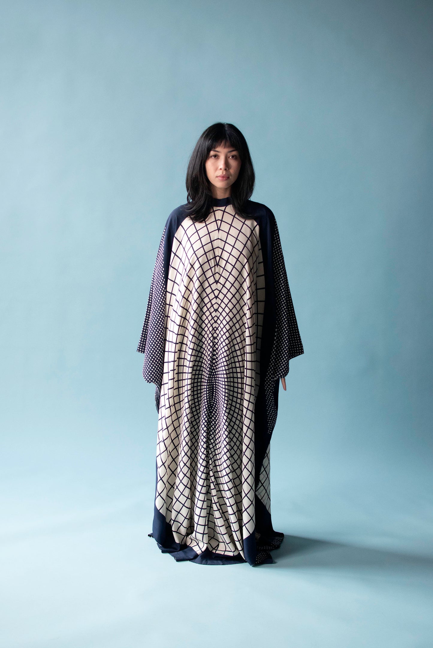 1970s Op Art Caftan