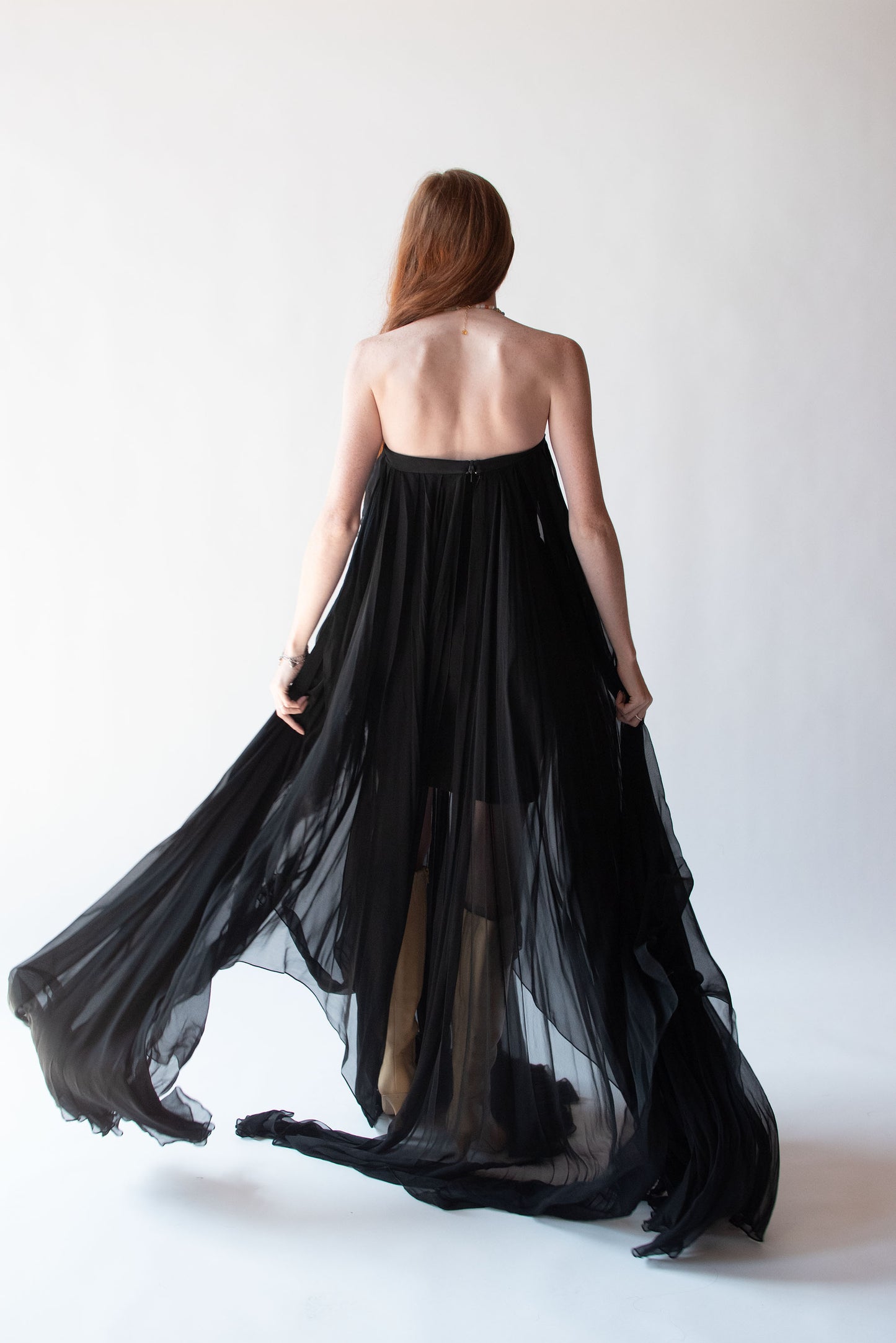 Black Chiffon Gown | Chrisitian Cota Spring 2011