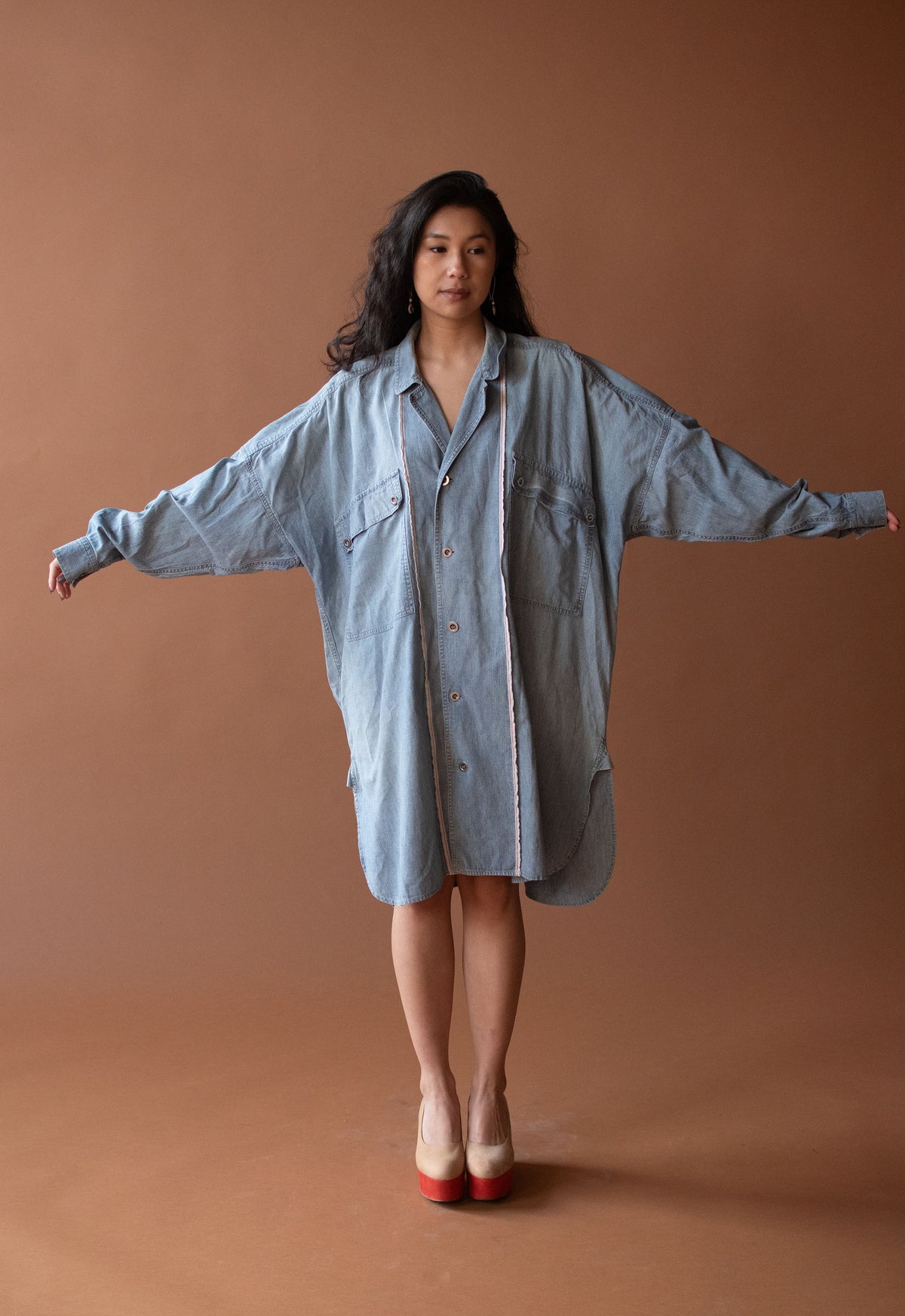 Chambray Shirtdress | Plantation Issey Miyake
