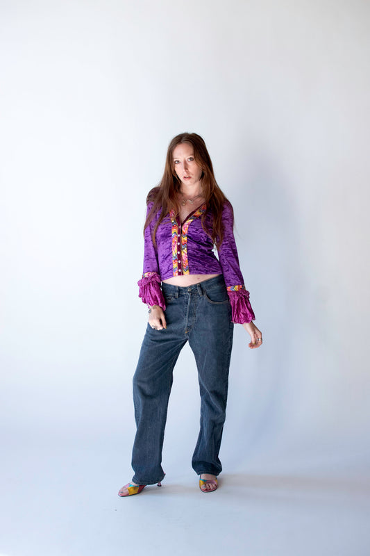 Crushed Velvet Cardigan | Voyage Invest in the Original