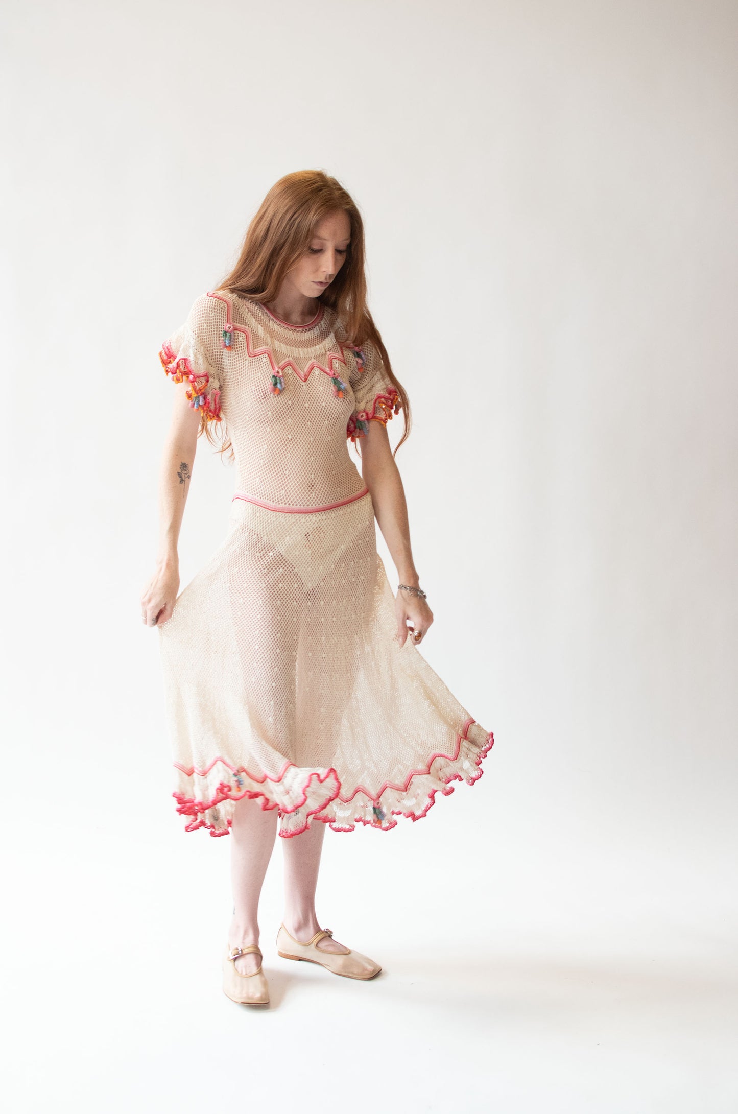 1980s Crochet Dress