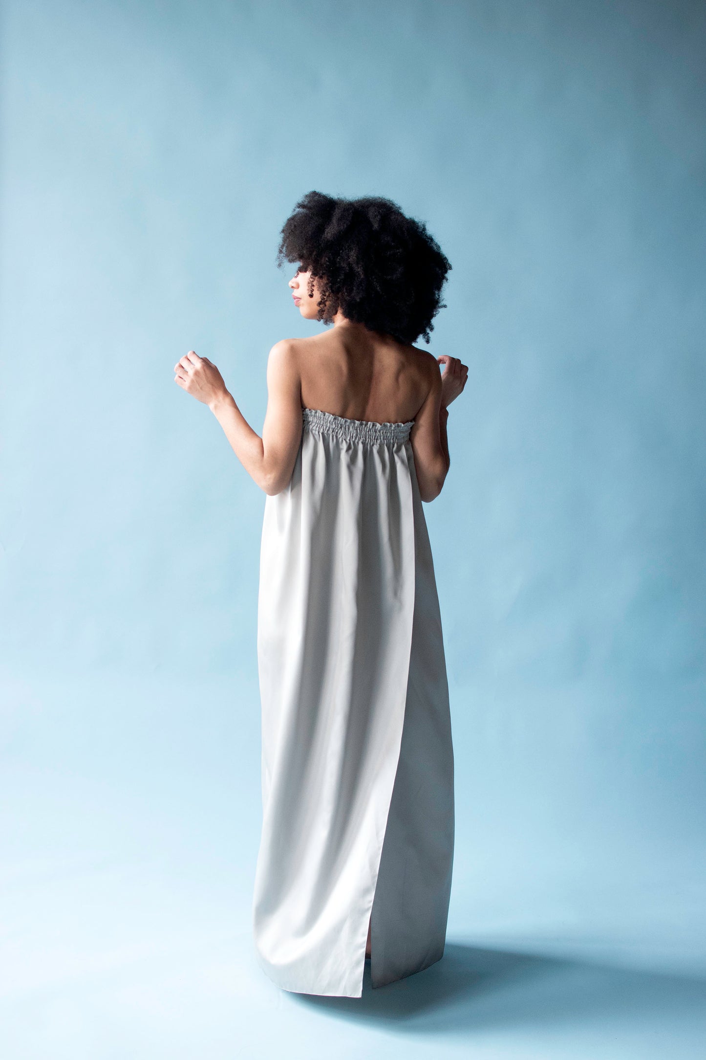 1970s Pale Blue Dress | Geoffrey Beene