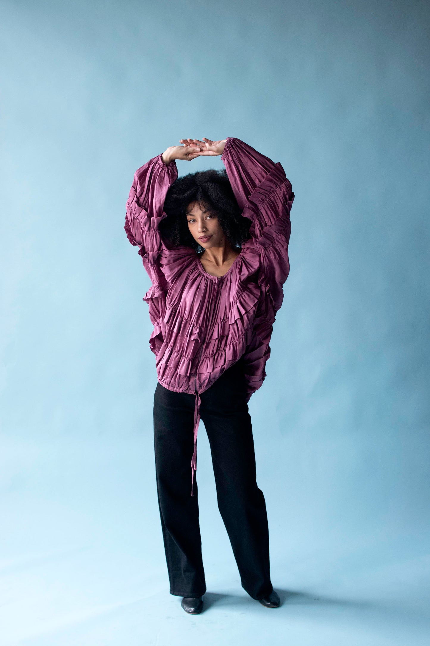 Ruffled Silk Jacket | Jean Paul Gaultier