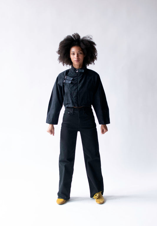 Cropped Cotton Jacket | Tiger London