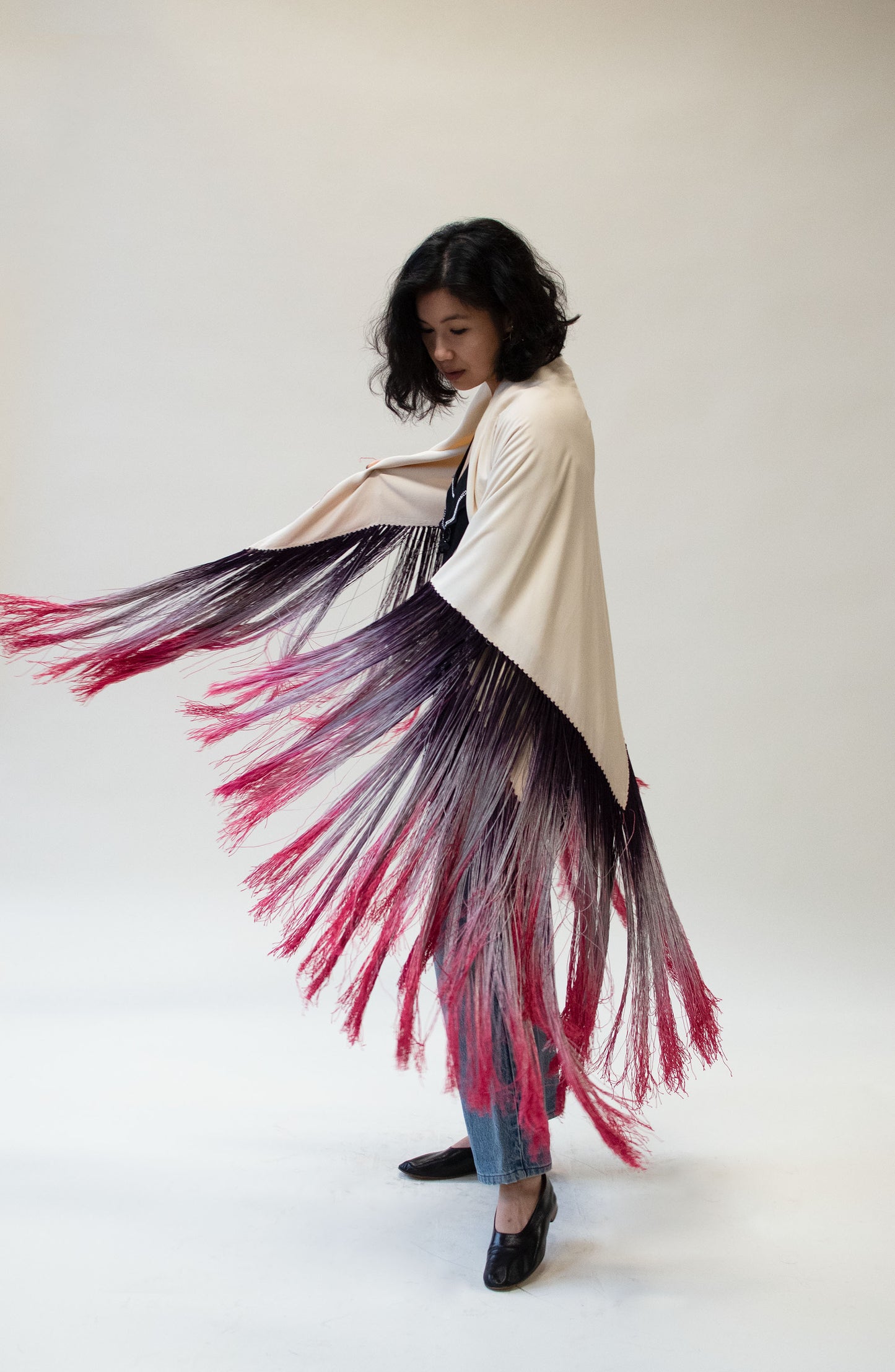 Ombre Fringe Shawl | Neisha Crosland