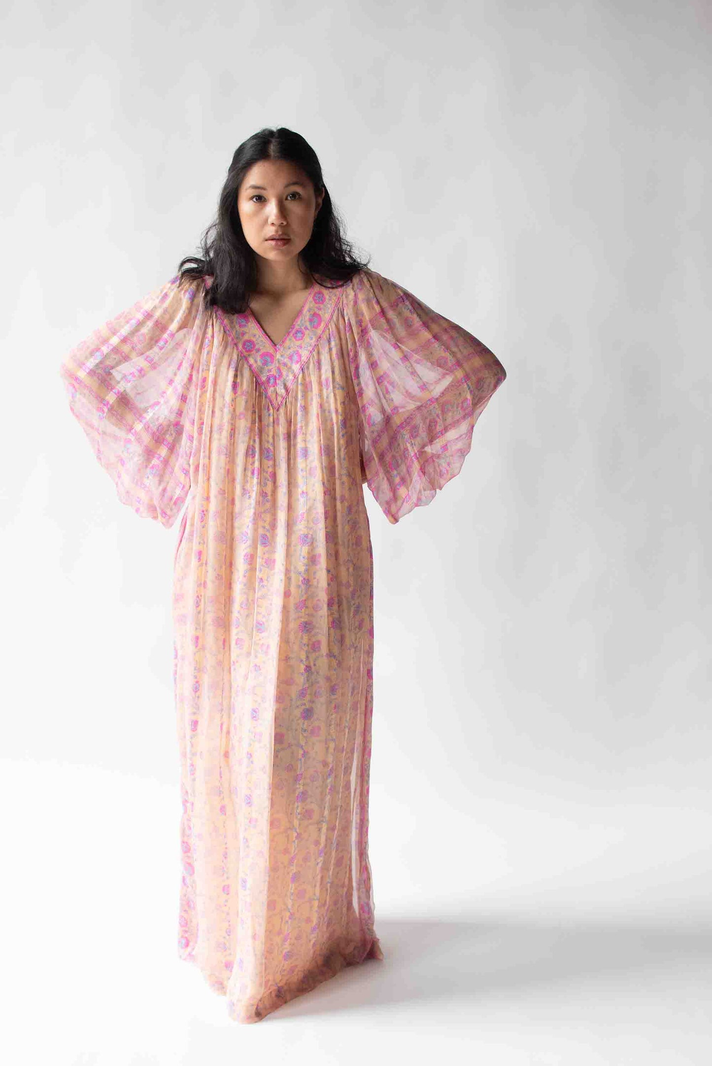 1970s Silk Dress | Raksha of Hindimp London