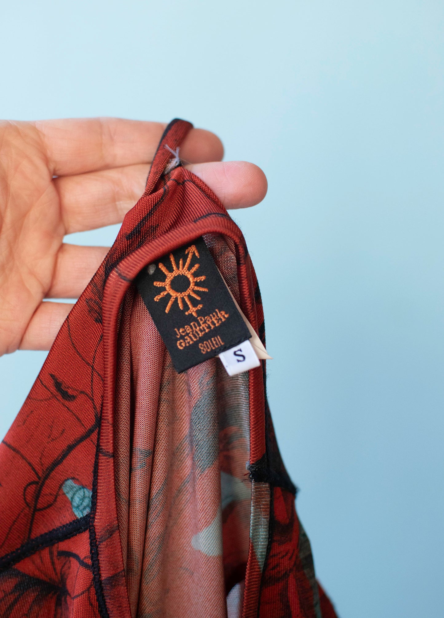 Printed Red Dress | Jean Paul Gaultier