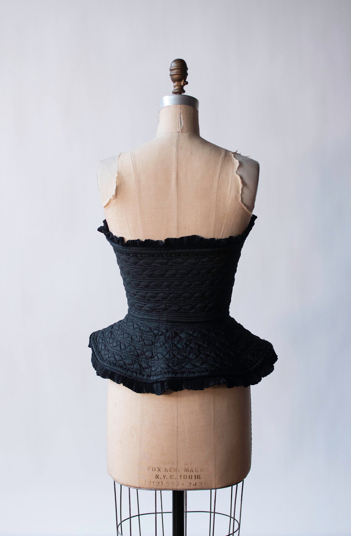 Quilted Silk Bustier | Penny Green