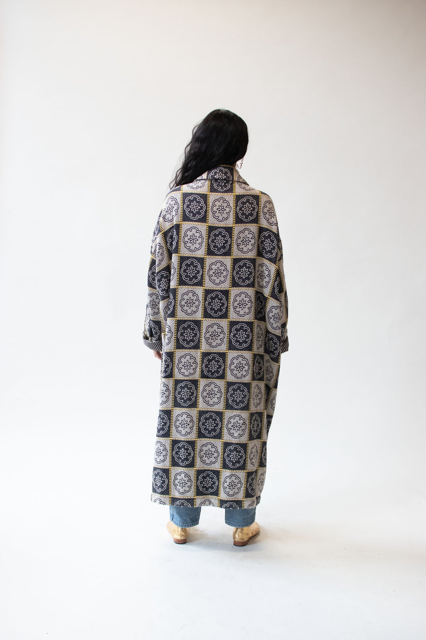 1980s Woven Coat | East Wind Code Vivienne Tam