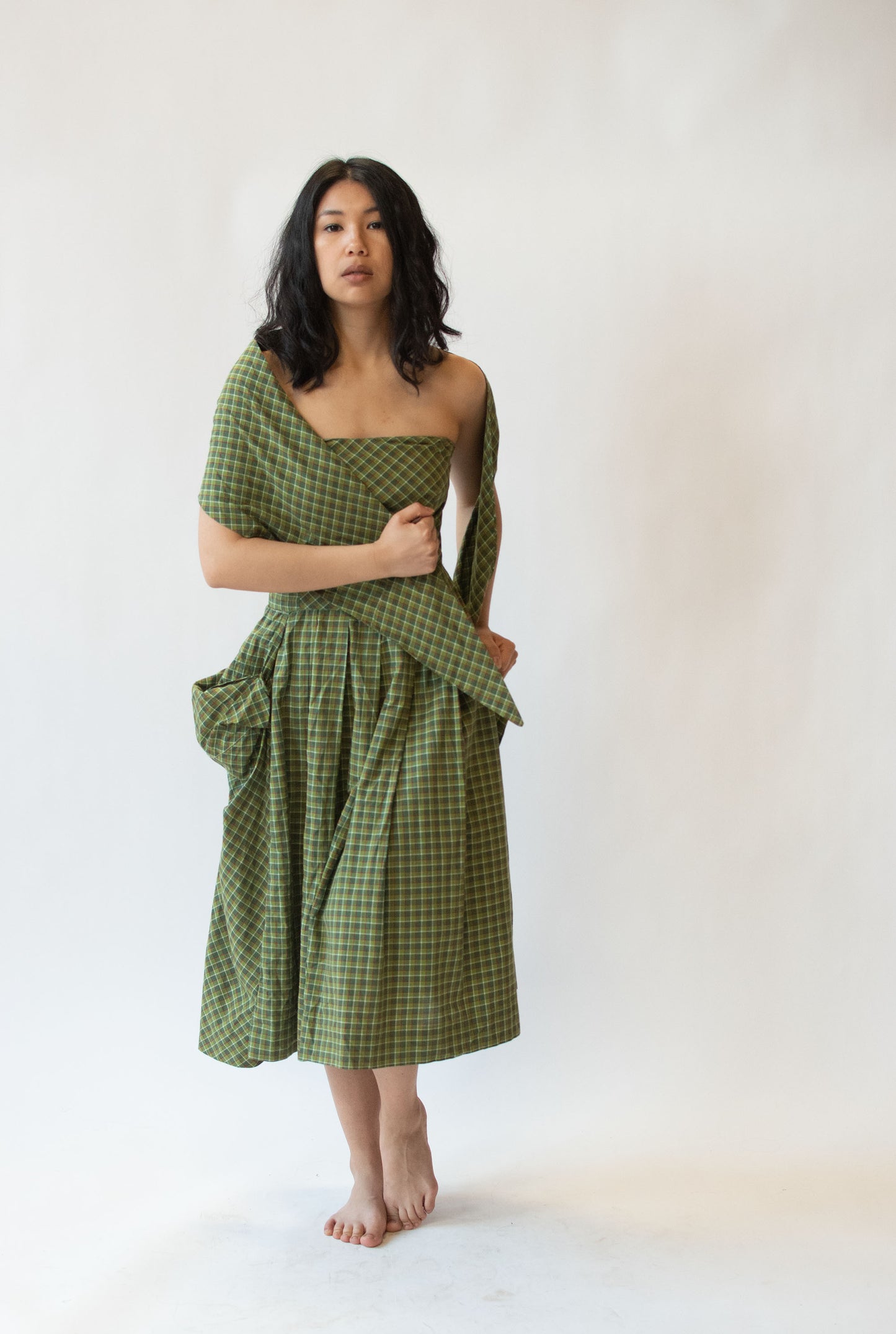 1950s Plaid Dress