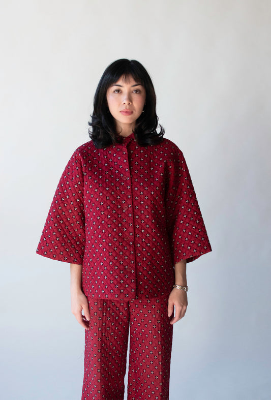 Quilted Pants Suit | Marimekko 1975