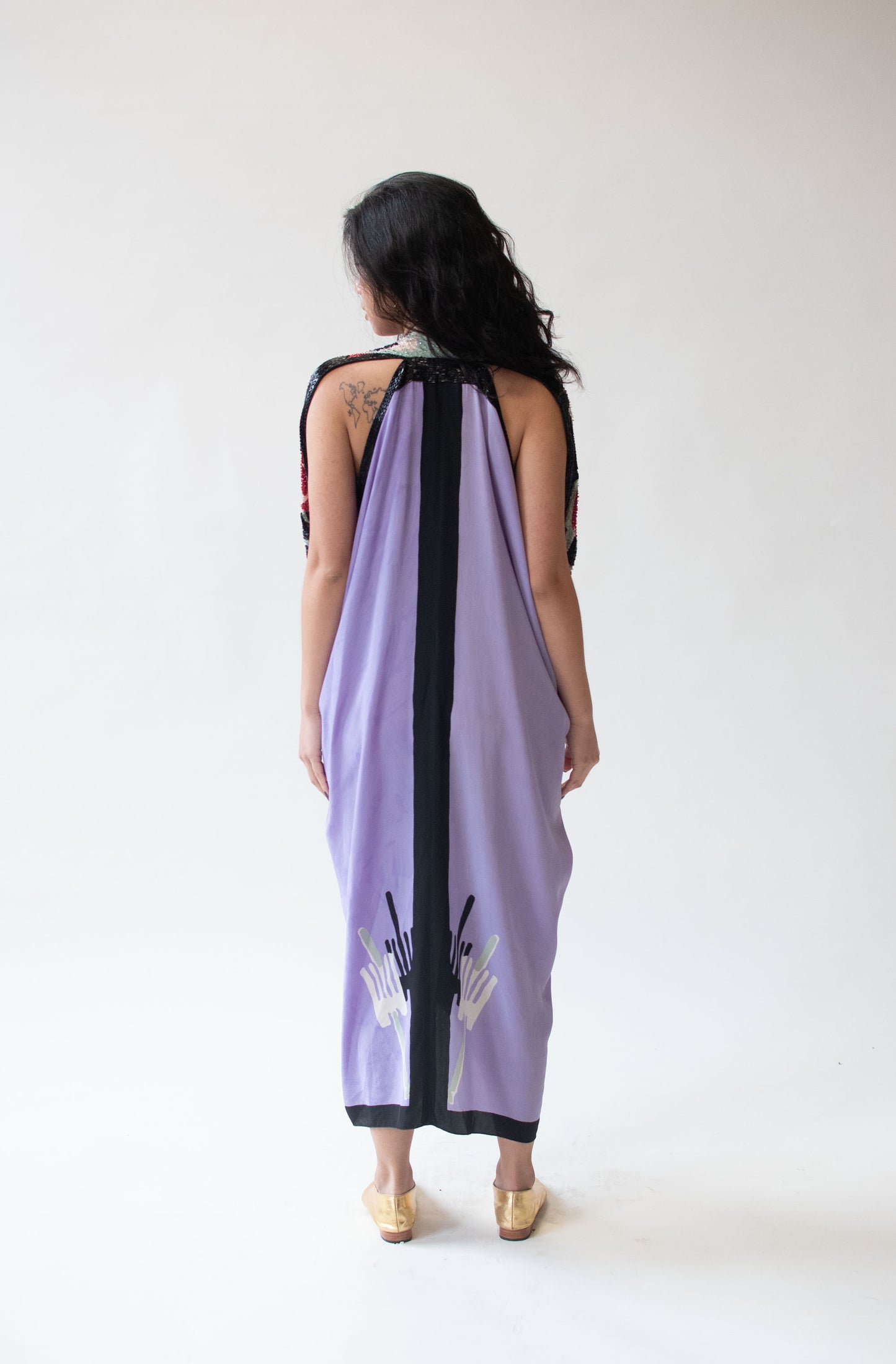 1980s Beaded Silk Caftan | Michaele Vollbracht