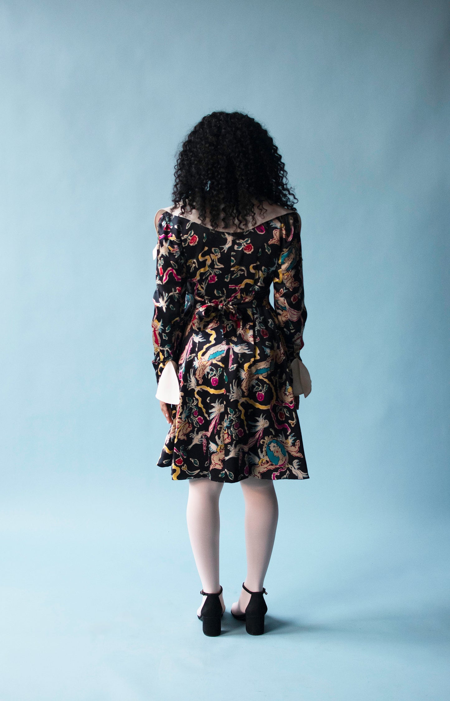 Cherub Print Dress | Christian Laxroix