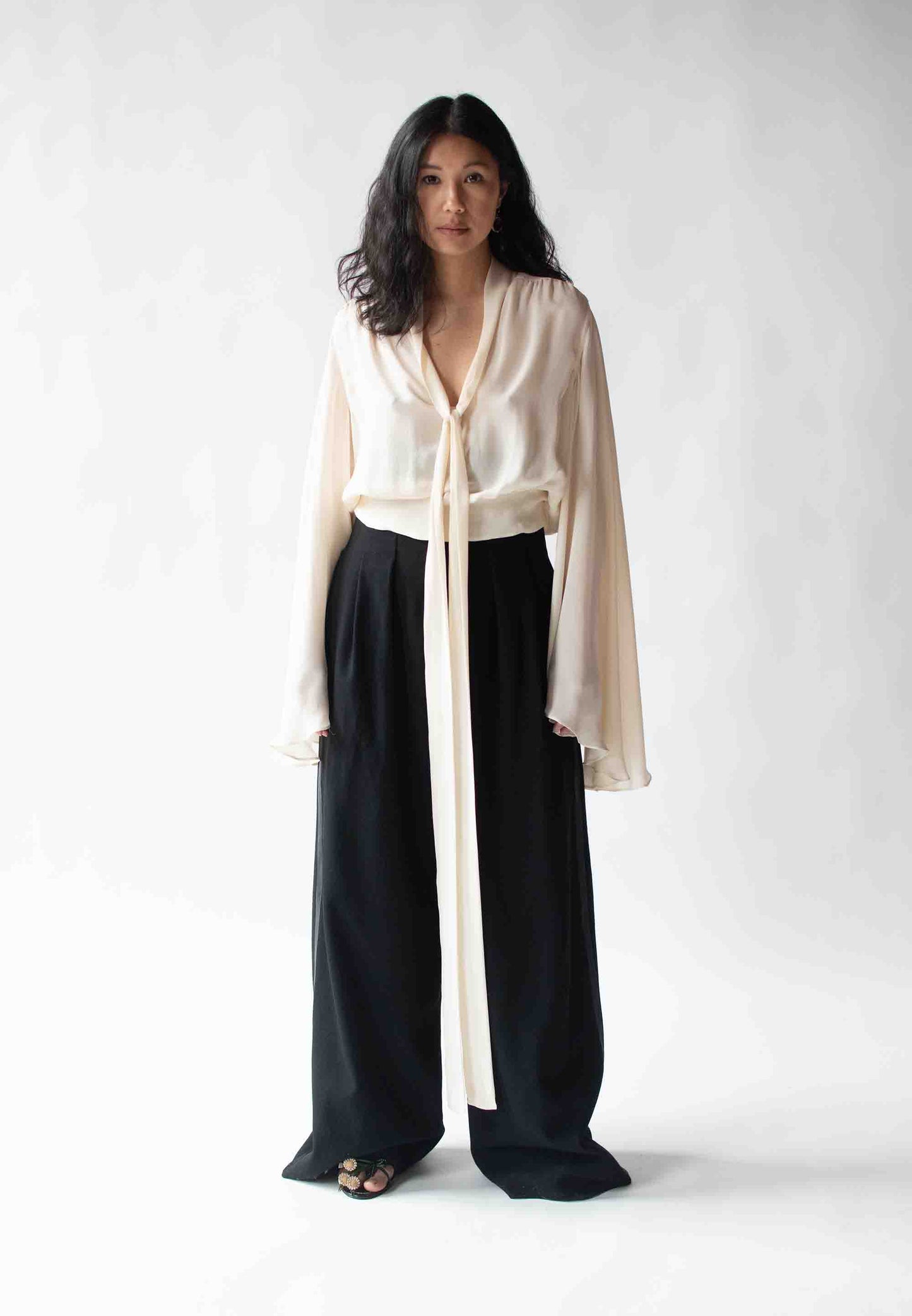 Wide Sleeve Silk Blouse | Jean Paul Gaultier