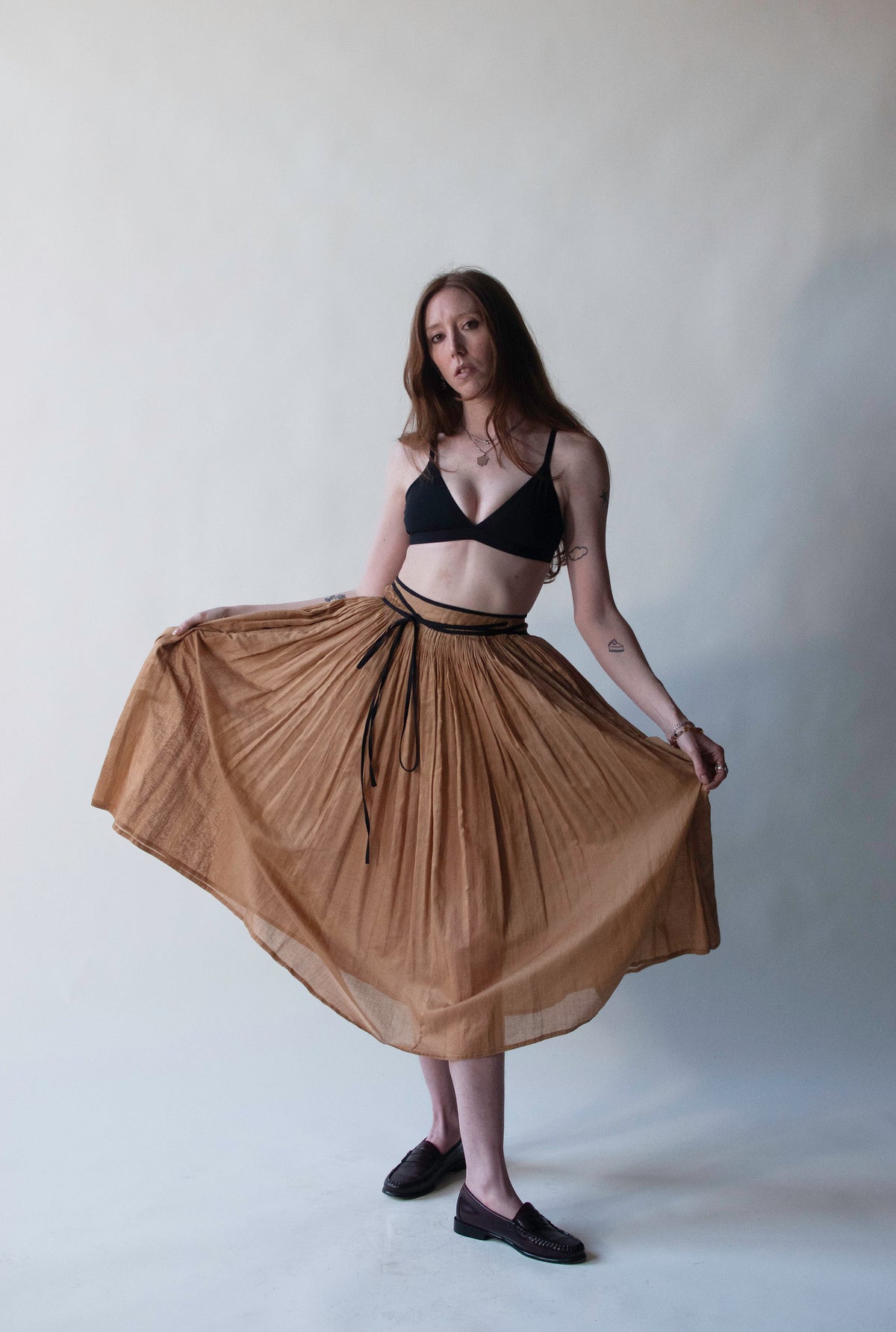 Pleated Skirt W/ Ties | Geoffrey Beene Beene Bag