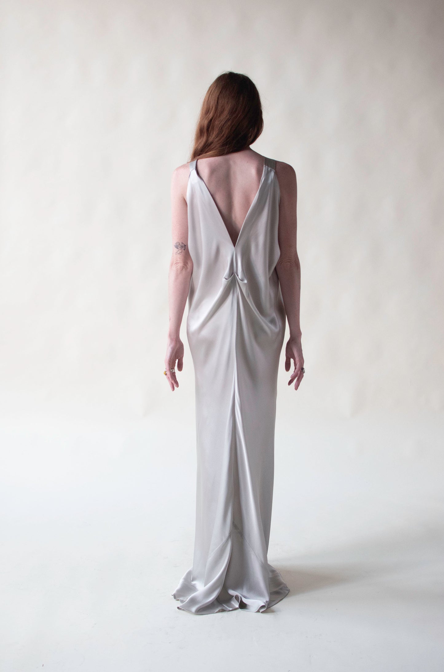 Dove Gray Silk Dress | Alberta Ferretti